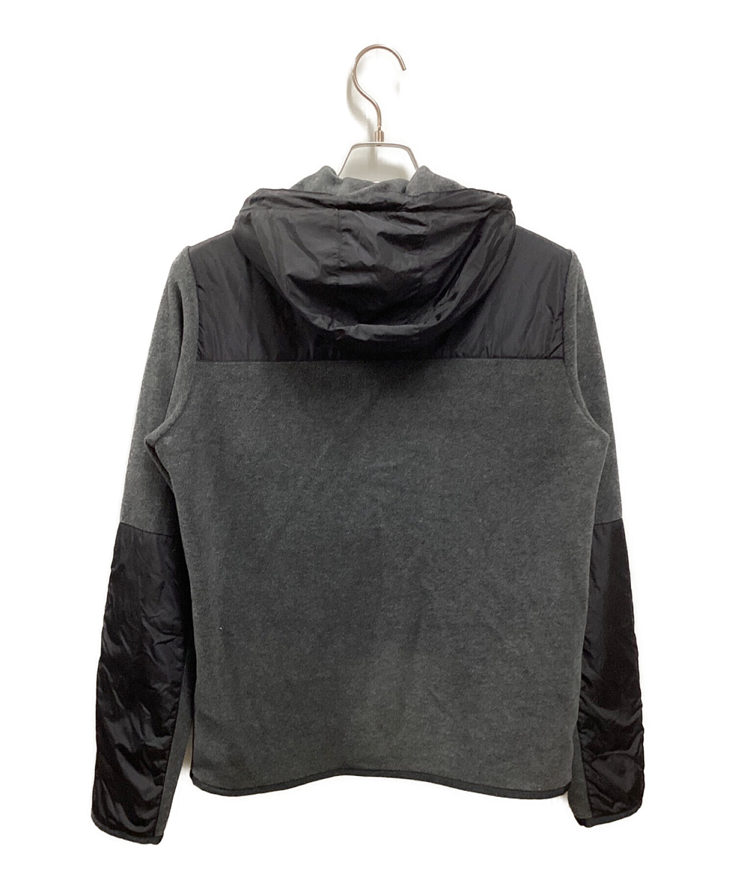 PRADA (プラダ) フリースジャケット グレー×ブラック サイズ:XS
