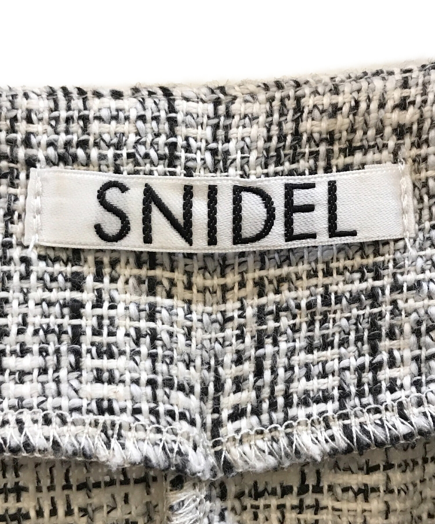 Snidel (スナイデル) ツイードトレンチワンピース グレー サイズ:0