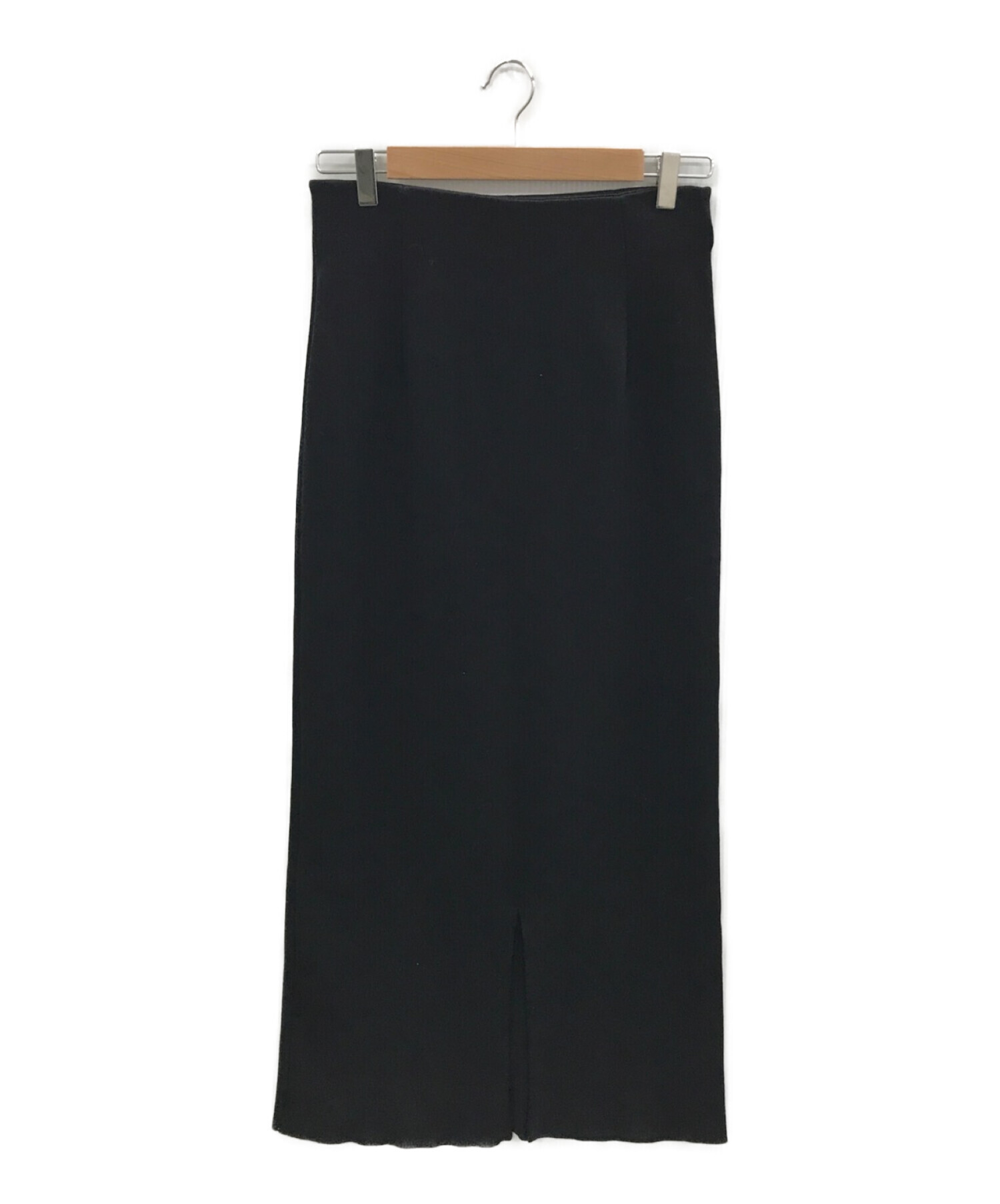 FRAMeWORK (フレームワーク) スムースタイトロングスカート ブラック サイズ:38