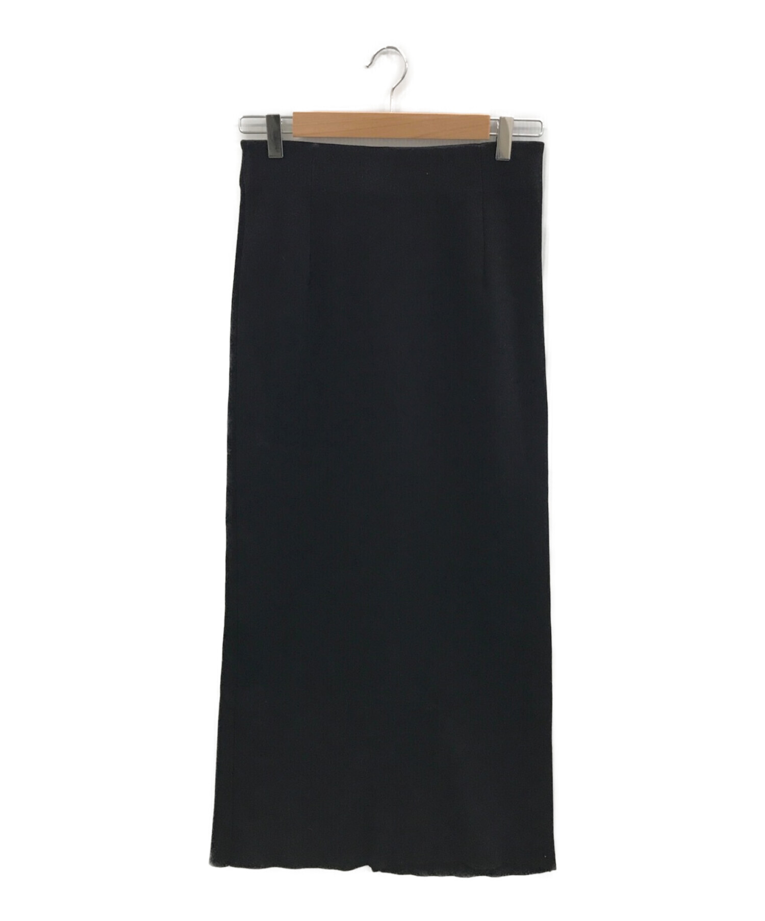 FRAMeWORK (フレームワーク) スムースタイトロングスカート ブラック サイズ:38