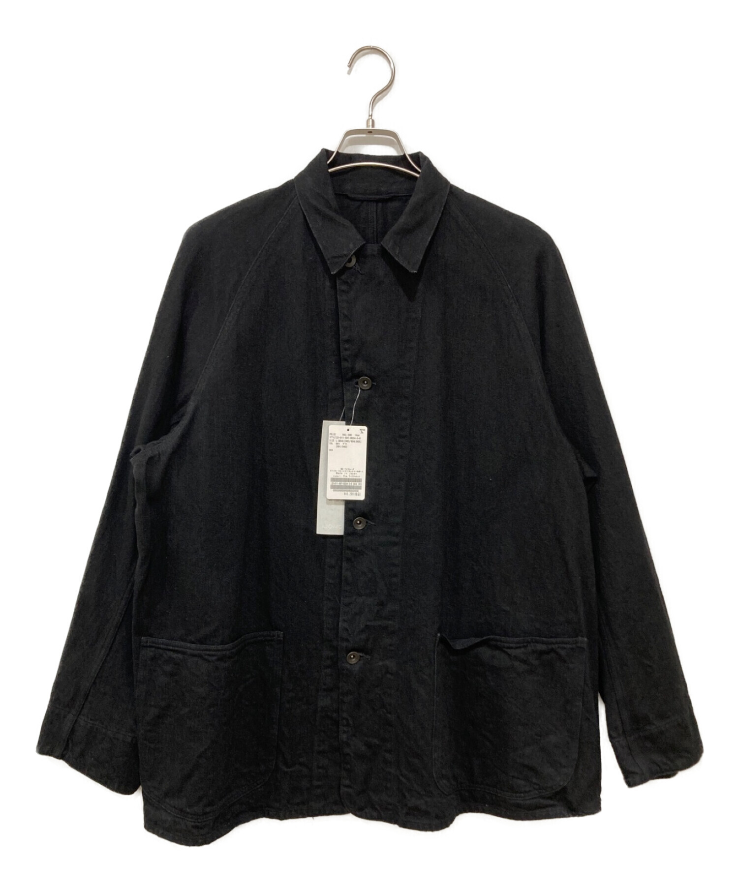 COMOLI デニムワークジャケット ブラック サイズ4 w03-01002