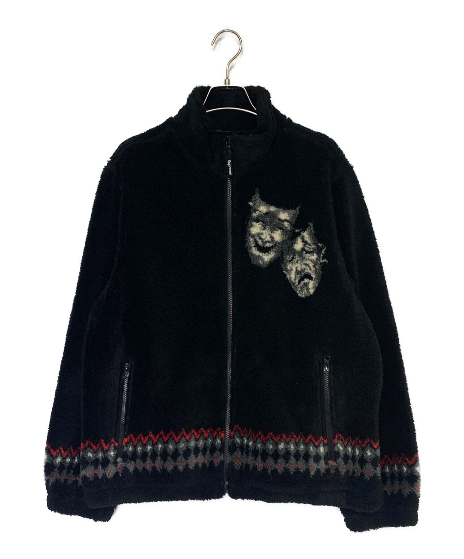 中古・古着通販】SUPREME (シュプリーム) Drama Mask Fleece Jacket ブラック サイズ:L｜ブランド・古着通販  トレファク公式【TREFAC FASHION】スマホサイト