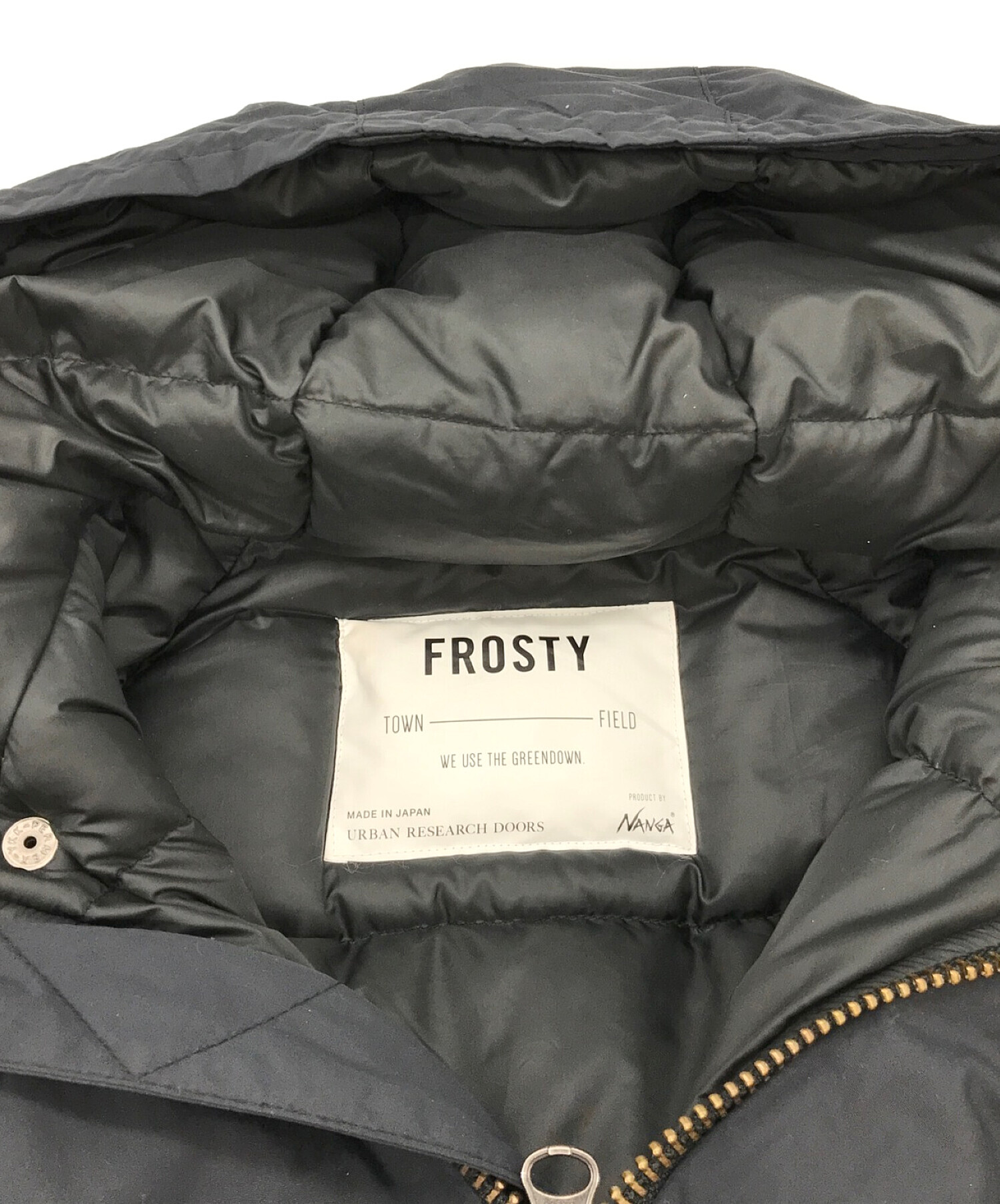 NANGA×URBAN RESEARCH (ナンガ×アーバンリサーチ) 別注FROSTYダウンジャケット ネイビー サイズ:M