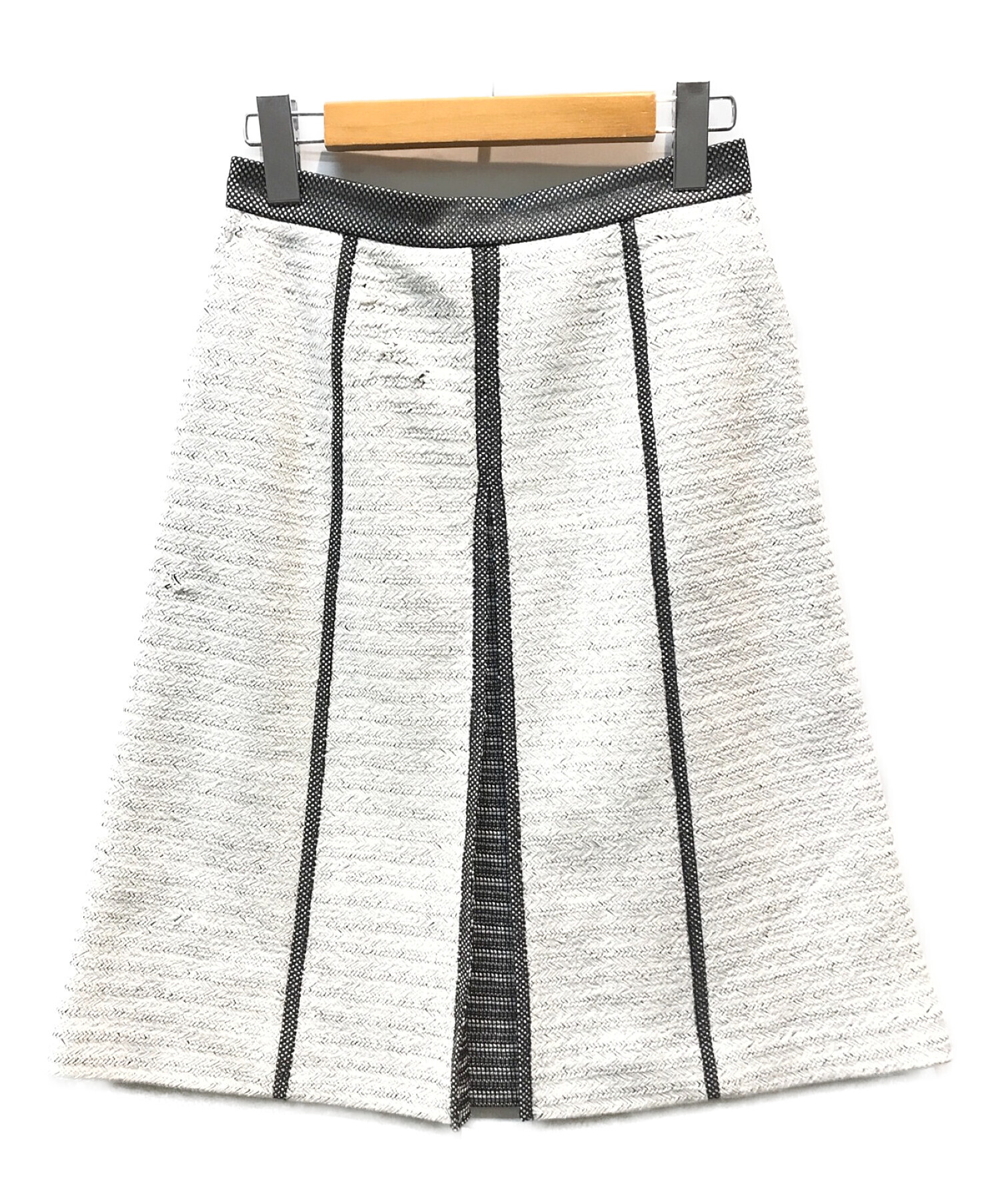 EPOCA (エポカ) 和紙ツイード配色スカート ホワイト サイズ:38