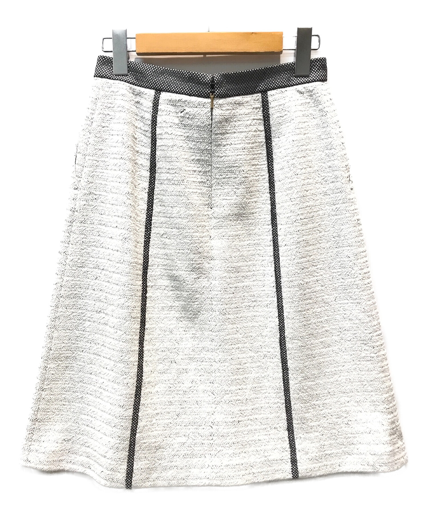 中古・古着通販】EPOCA (エポカ) 和紙ツイード配色スカート ホワイト
