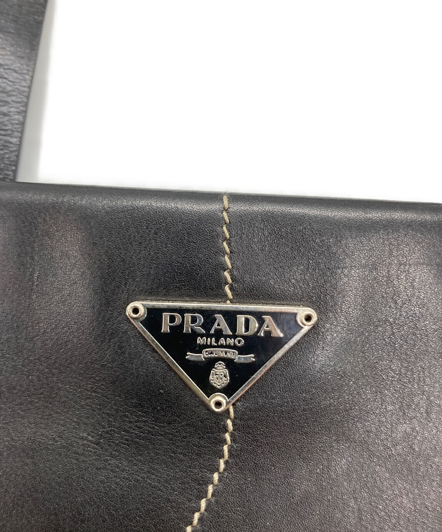 中古・古着通販】PRADA (プラダ) フラワーモチーフレザーミニトート