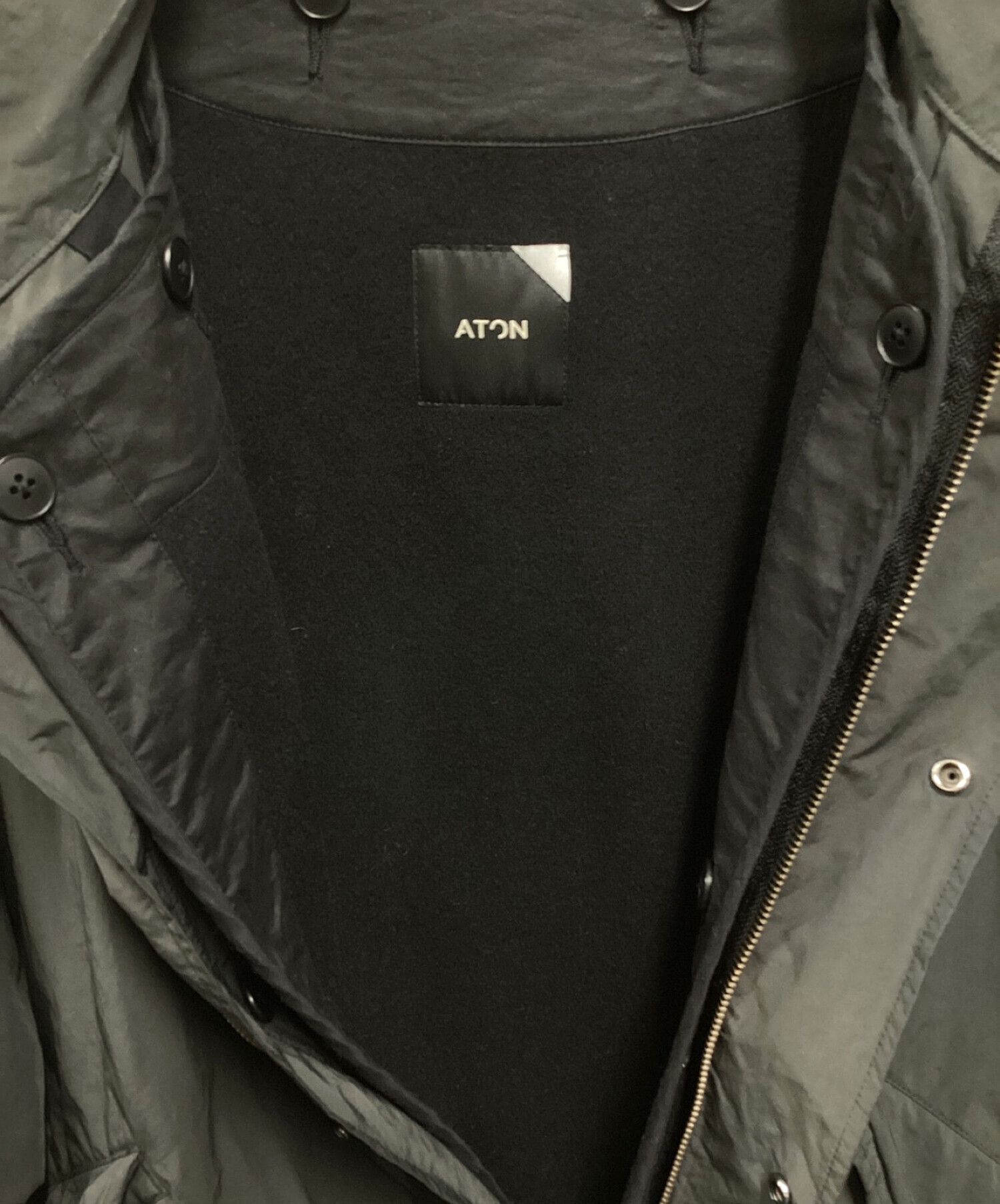 中古・古着通販】ATON (エイトン) AIR VENTILE SHORT MODS COAT