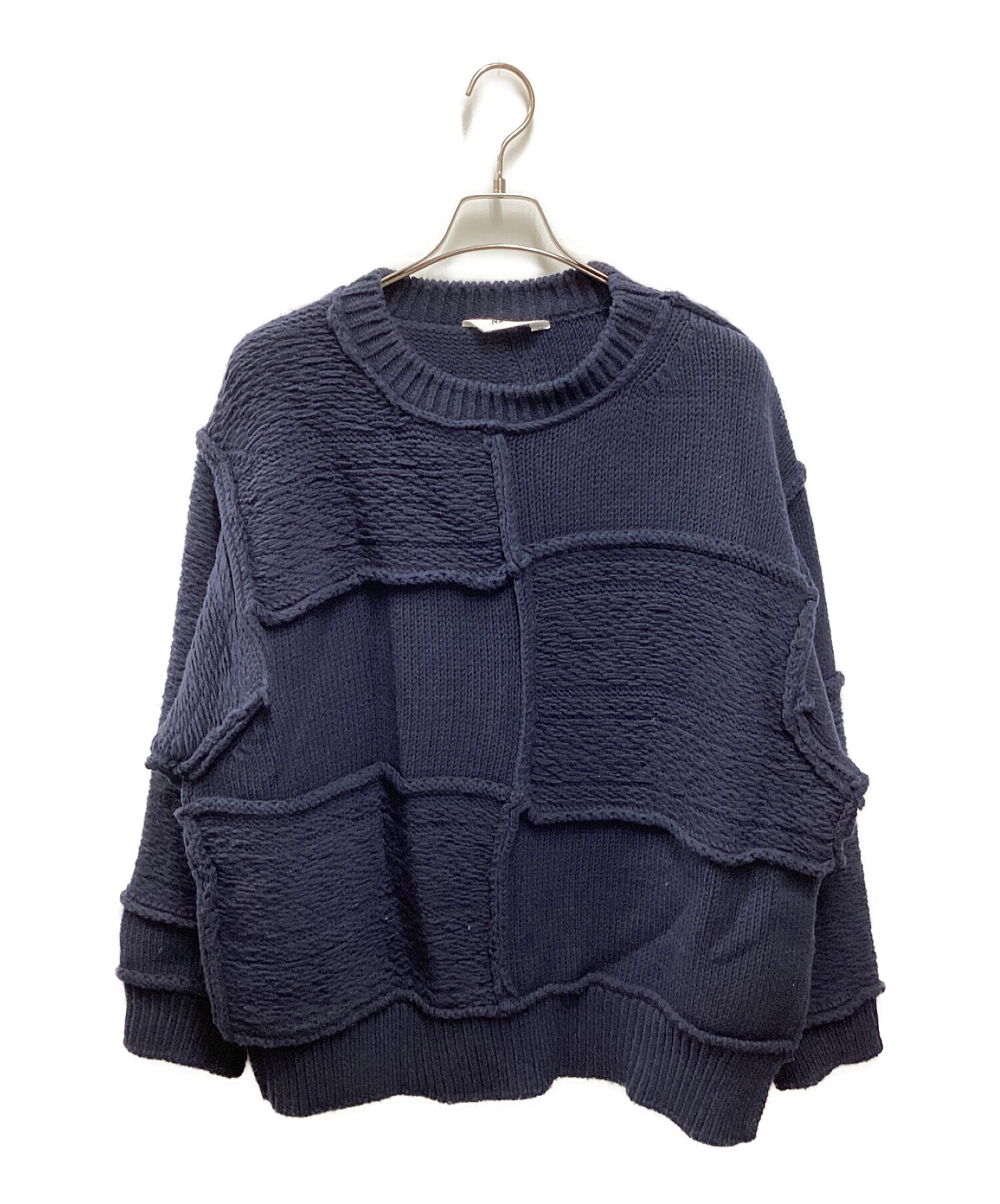 最安 21AW Name. PATCHWORK KNIT SWEATER | yasnabeauty.com