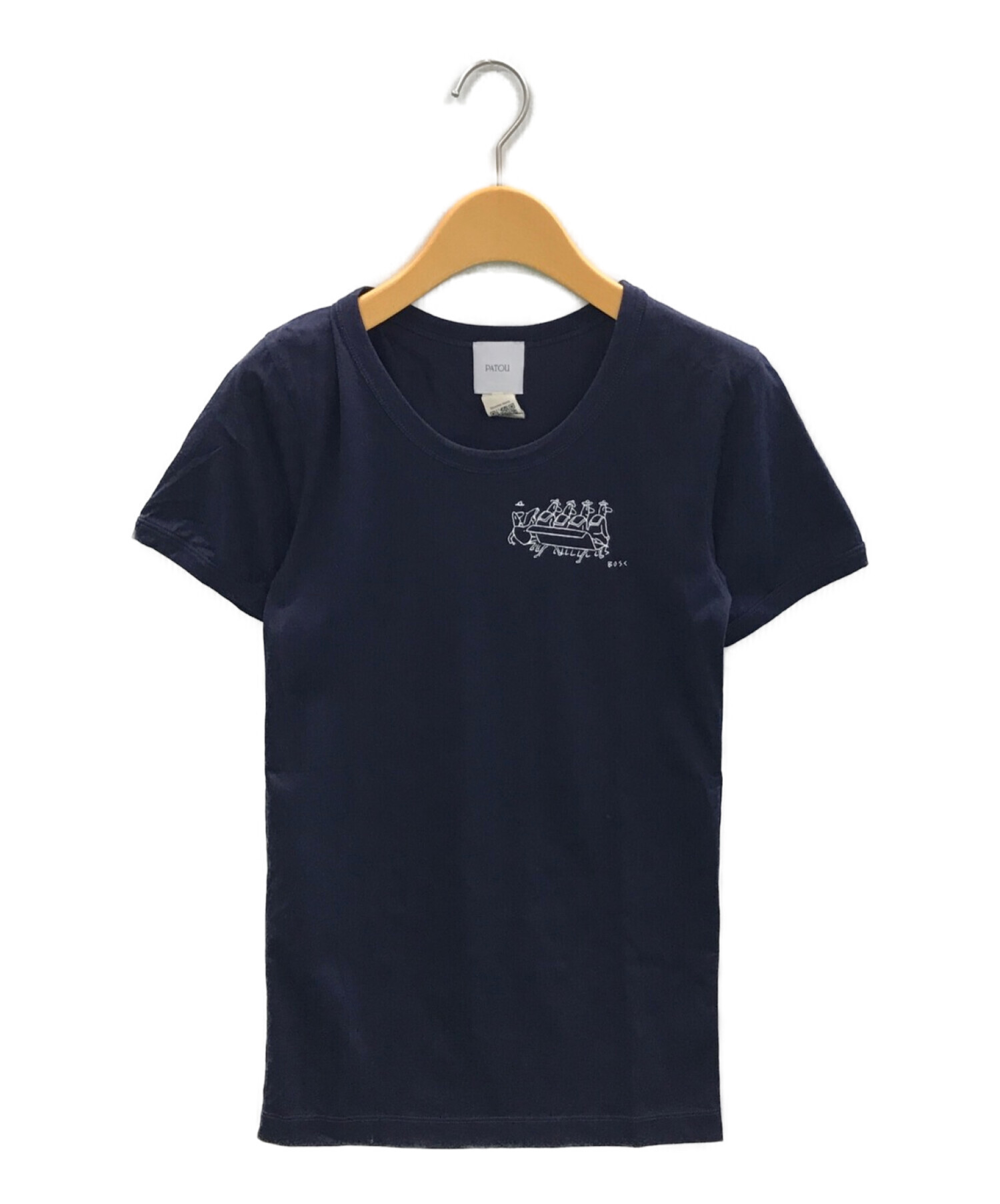 中古・古着通販】PATOU (パトゥ) Bosc organic cotton tee ネイビー