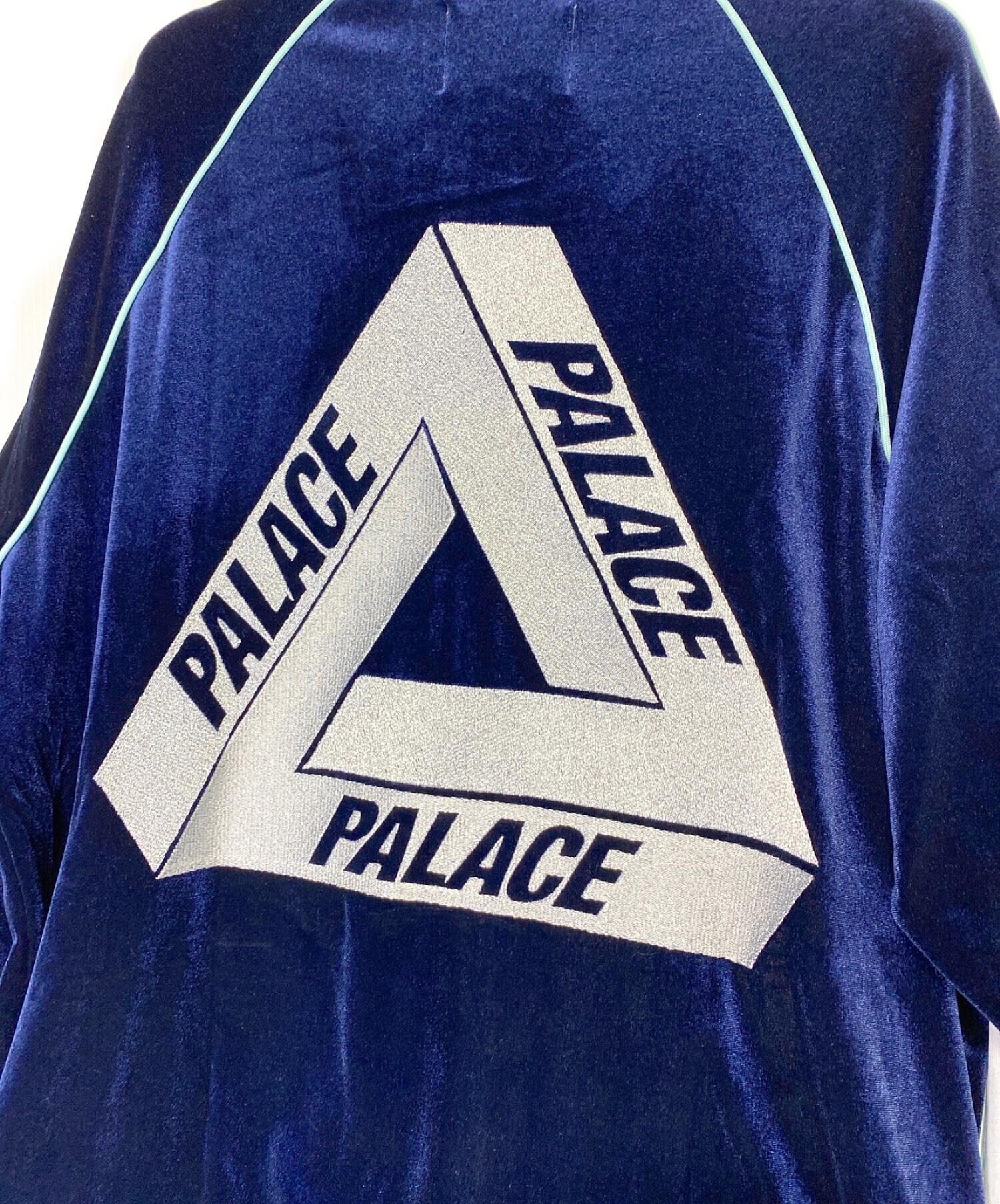 PALACE (パレス) ELTON JOHN VELOUR TRACK TOP ブルー×ホワイト サイズ:XL