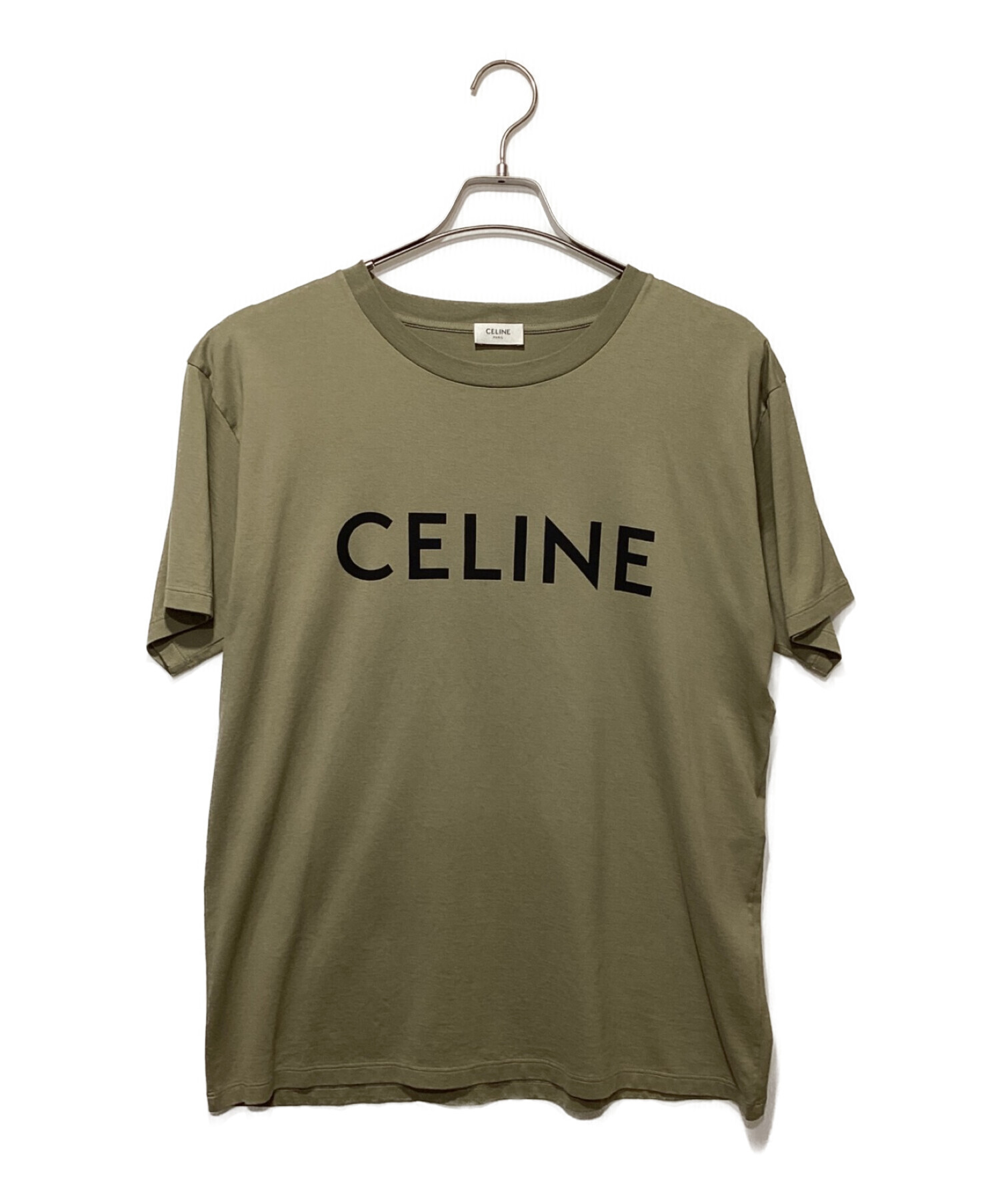 CELINE (セリーヌ) ルーズ Tシャツ / コットンジャージー オリーブ サイズ:S