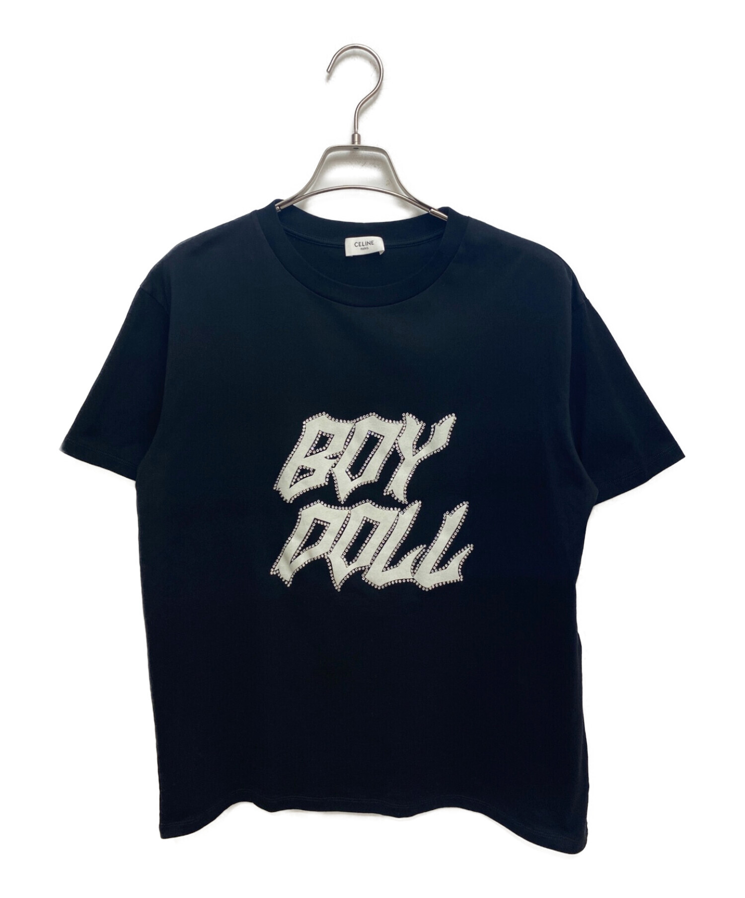 CELINE (セリーヌ) 22AW スタッズBOY DOLL Tシャツ / コットンジャージー ブラック サイズ:S