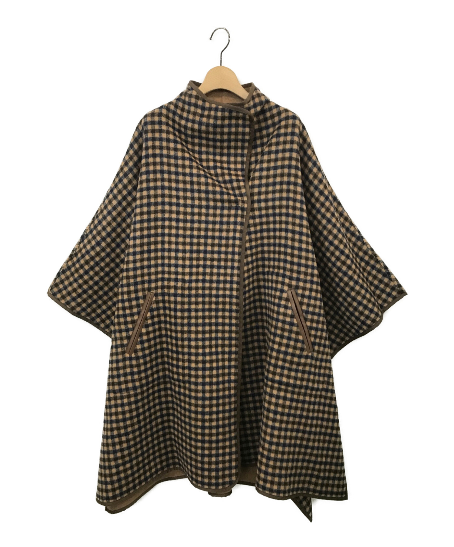 AMERI (アメリ) REVERSIBLE COLOR PONCHO COAT ブラウン サイズ:F