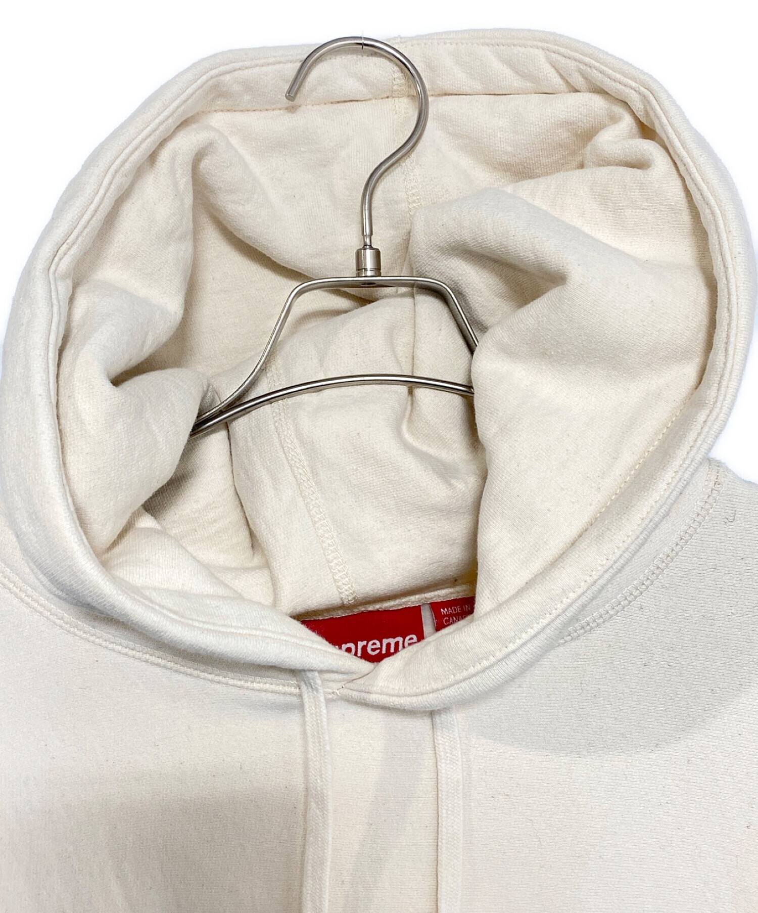 SUPREME (シュプリーム) Pearl Logo Hooded Sweatshirt アイボリー サイズ:XL