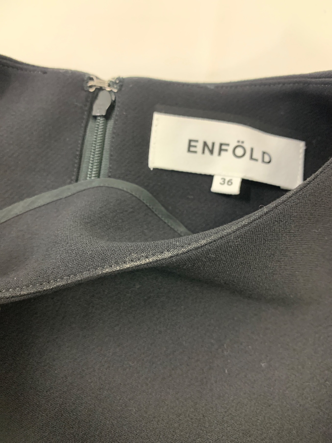 中古・古着通販】ENFOLD (エンフォルド) ダブルクロス5分袖DRESS