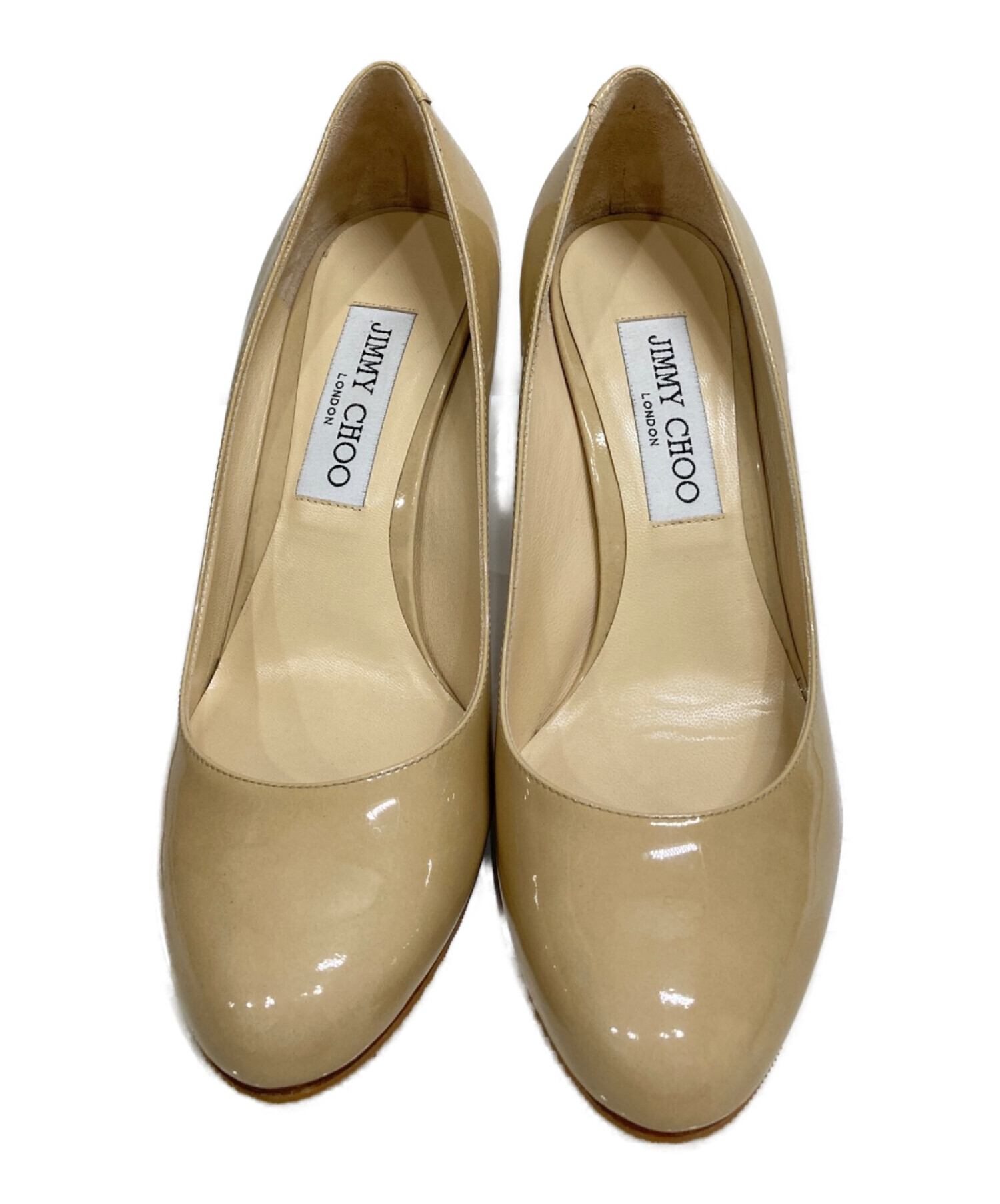 中古・古着通販】JIMMY CHOO (ジミーチュウ) エナメルヒールパンプス