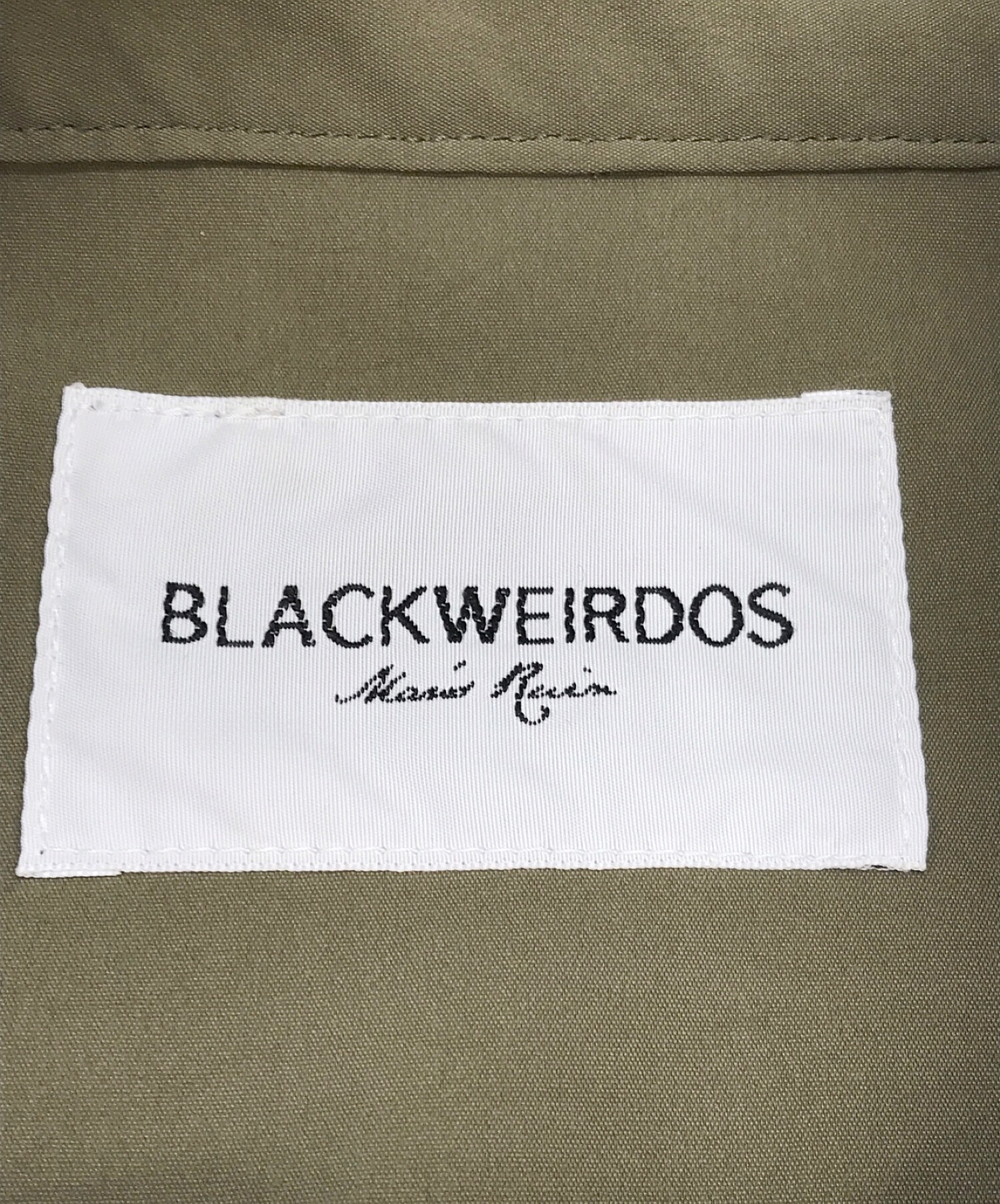 Black Weirdos (ブラック ウィドー) Reflector Track Jacket カーキ サイズ:SMALL