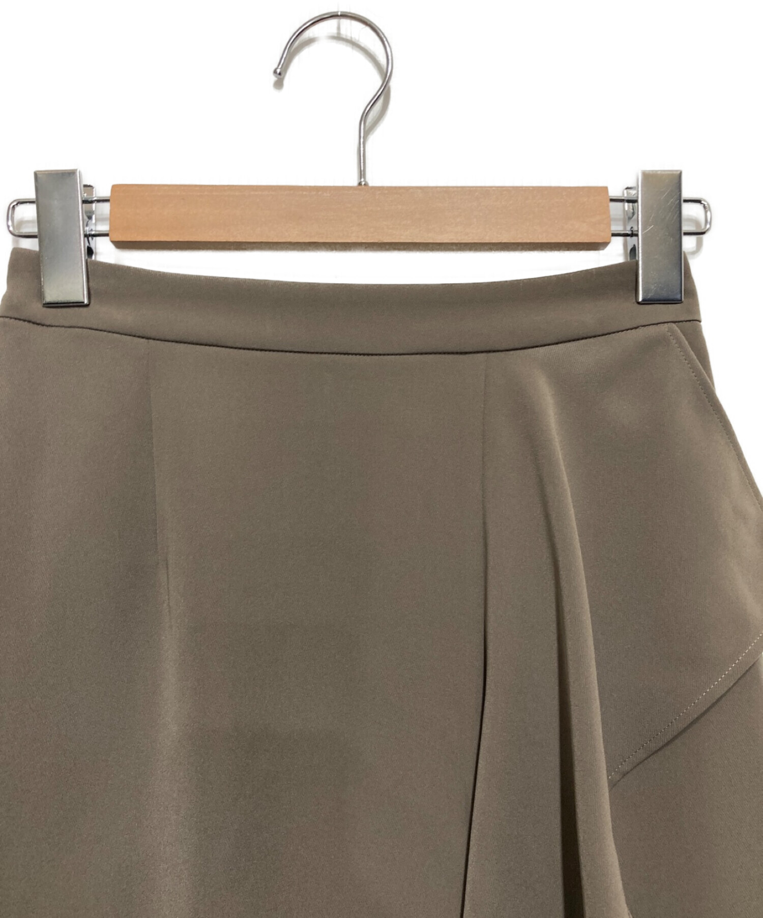 Noble (ノーブル) ラッフルミディタイトスカート グレー サイズ:34