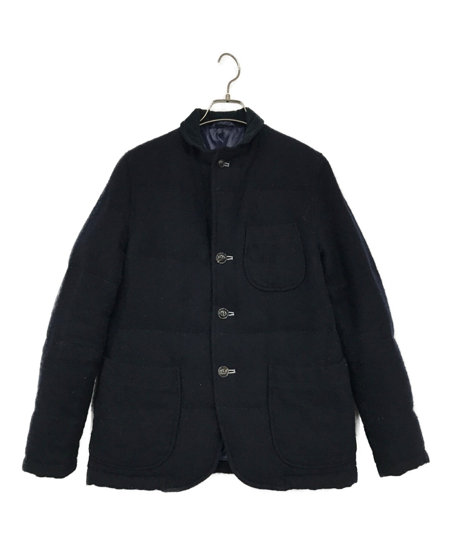 COMME des GARCONS HOMME (コムデギャルソン オム) ダウンテーラードジャケット ネイビー サイズ:SIZE XS