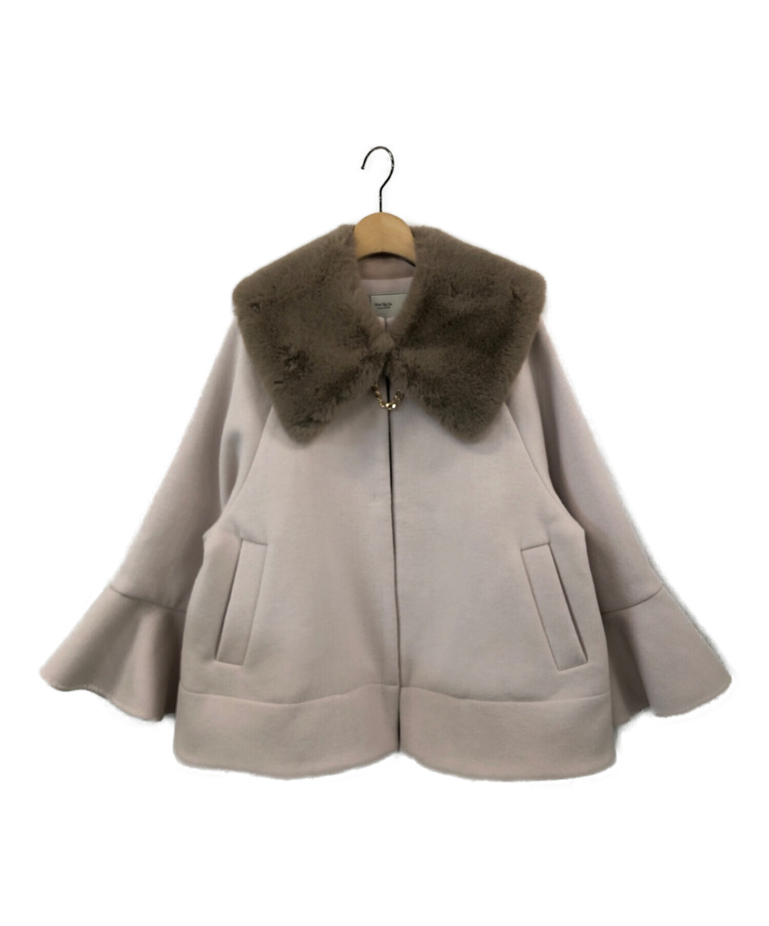 HER LIP TO (ハーリップトゥ) Convertible Faux Fur Tippet Coat ベージュ サイズ:S