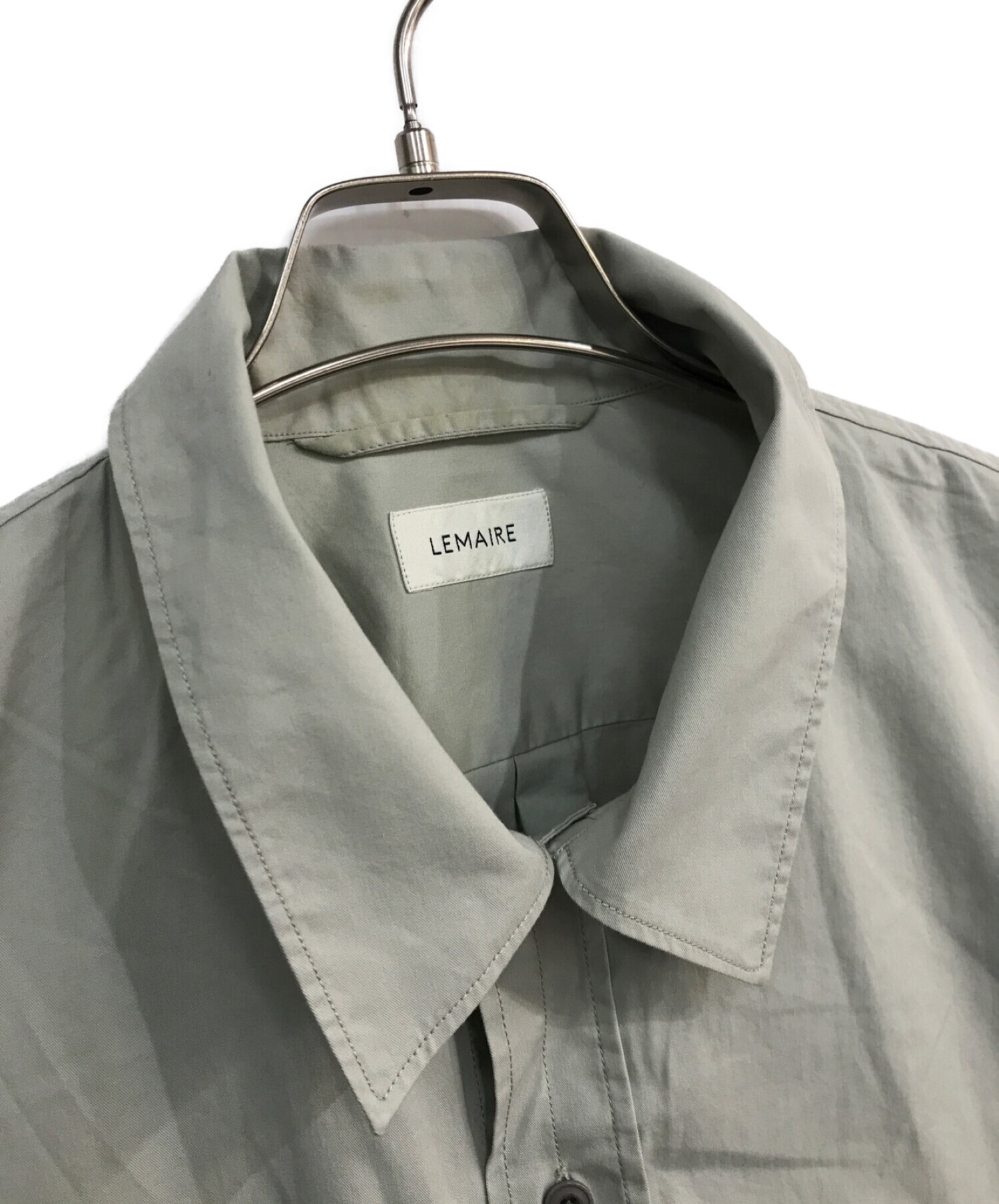 LEMAIRE (ルメール) Military Three-Quarter Sleeve Shirt ライトグレー サイズ:48