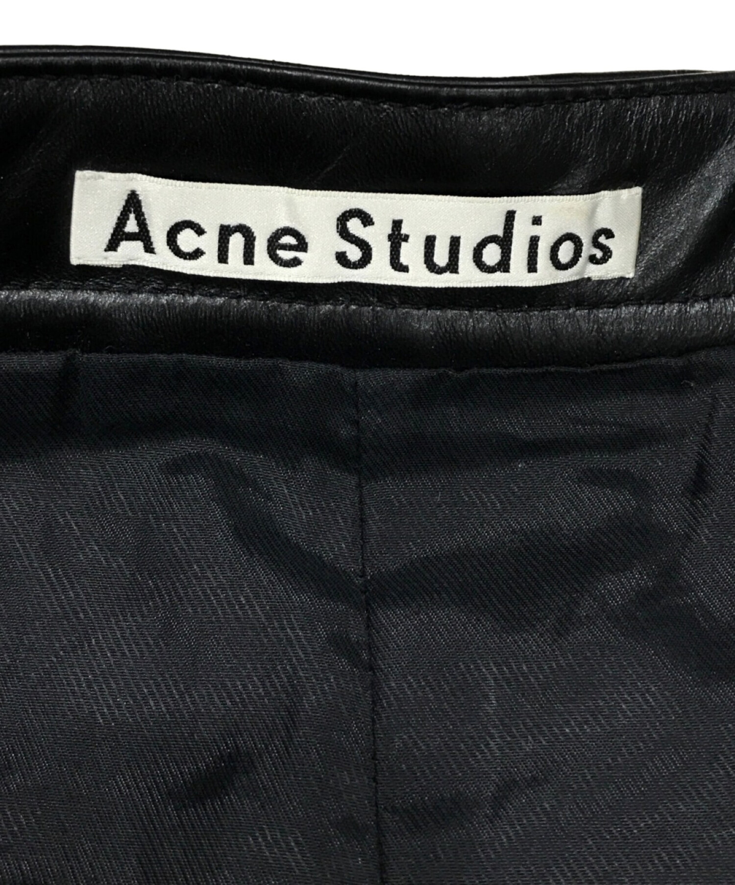 Acne Studios 本革　レザースカート　32