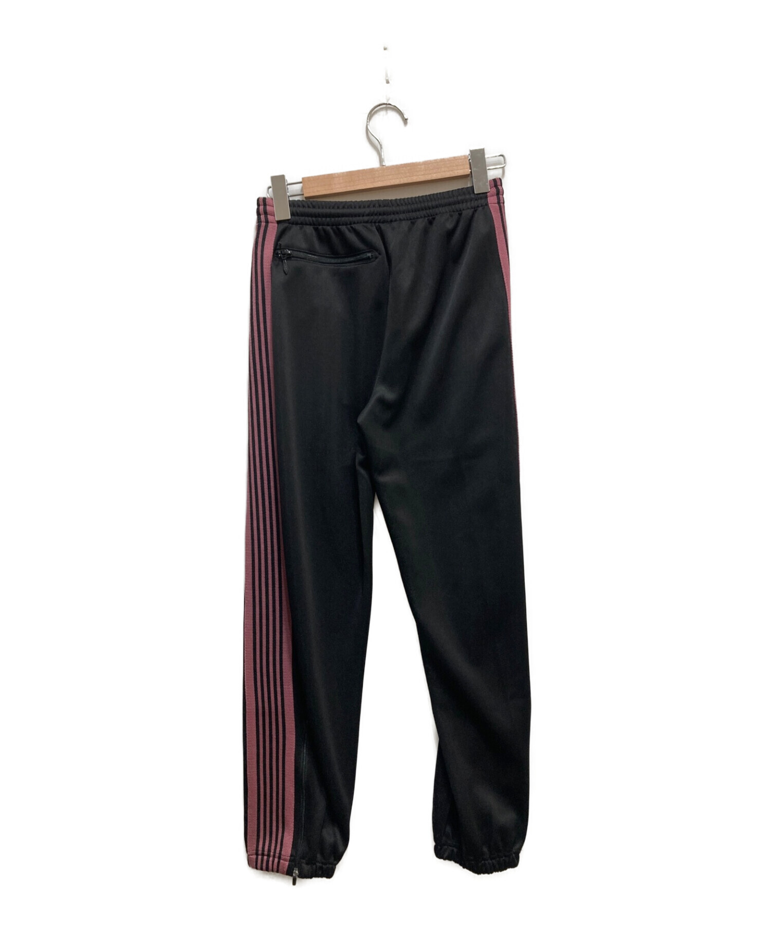 Needles (ニードルス) ZIPPED TRACK PANT - POLY SMOOTH ブラック サイズ:2