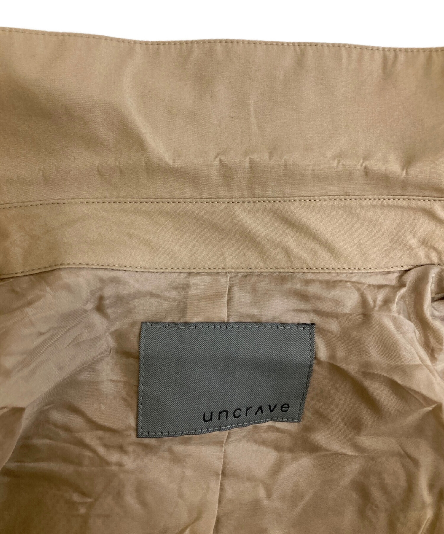 中古・古着通販】uncrave (アンクレイヴ) コットン トレンチコート ベージュ サイズ:1｜ブランド・古着通販 トレファク公式【TREFAC  FASHION】スマホサイト