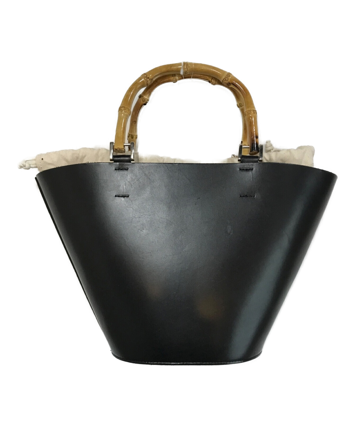 ajew (エジュー) TAN leather basket ブラック