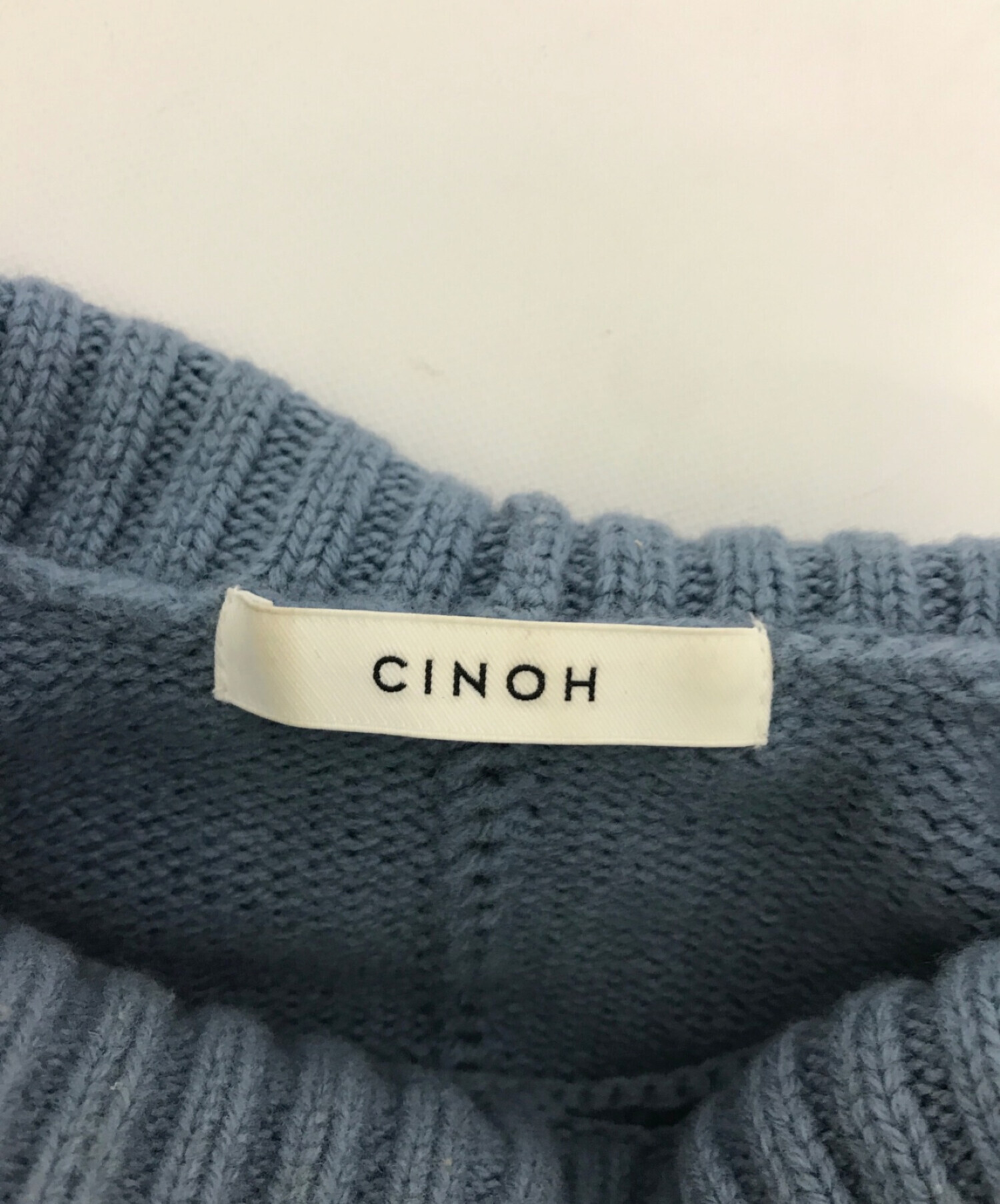 中古・古着通販】CINOH (チノ) オーバーサイズハイネックニット ブルー