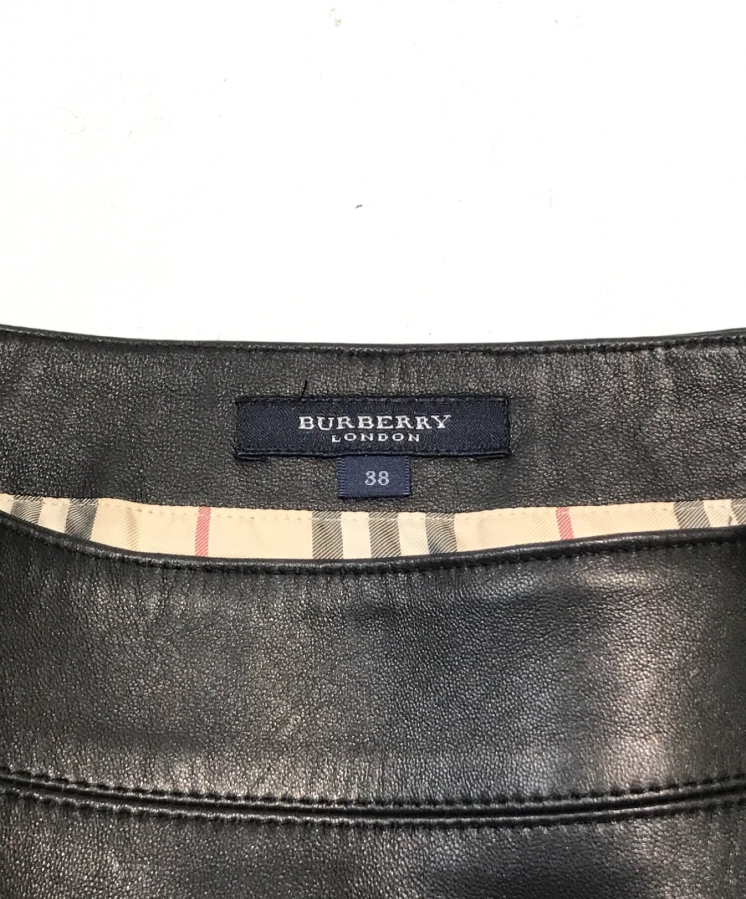 中古・古着通販】BURBERRY LONDON (バーバリー ロンドン) ラムレザー