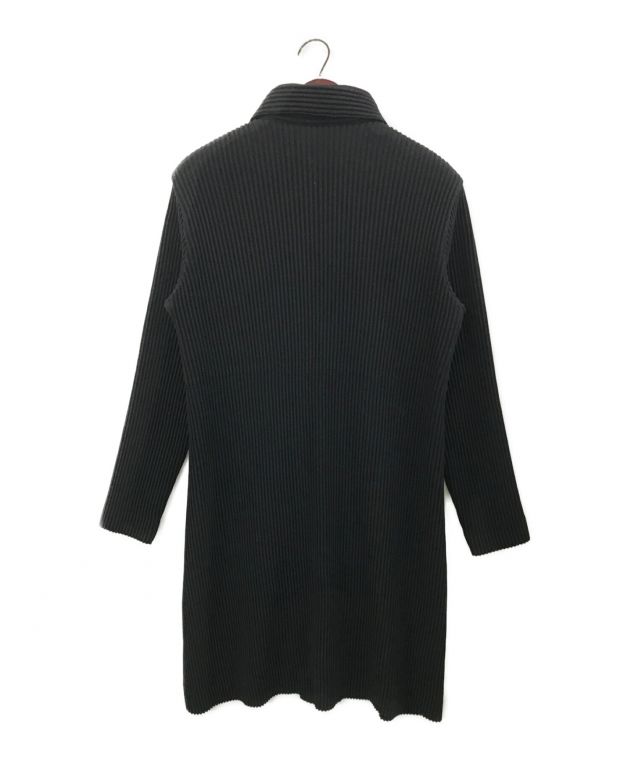 HOMME PLISSE ISSEY MIYAKE (オムプリッセ イッセイミヤケ) WOOL LIKEコート ブラック サイズ:3