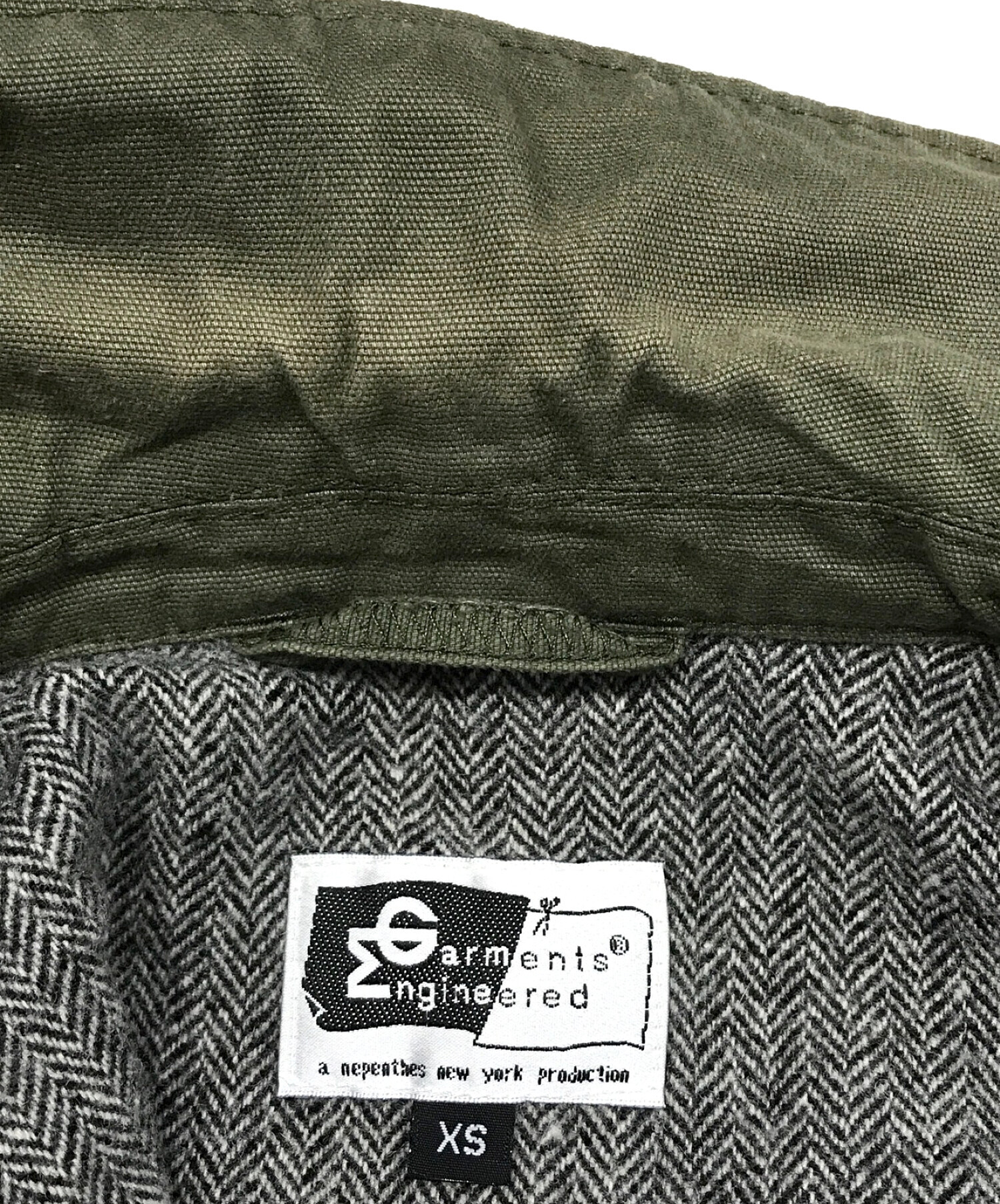 Engineered Garments (エンジニアドガーメンツ) モーターサイクルコート カーキ サイズ:SIZE XS