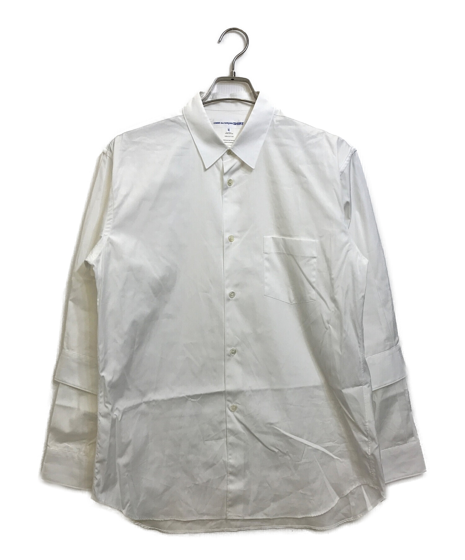 COMME des GARCONS SHIRT (コムデギャルソンシャツ) cotton poplin plain シャツ ホワイト サイズ:M