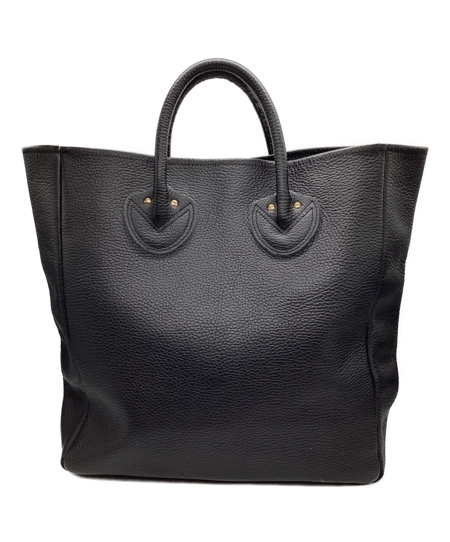 YOUNG & OLSEN The DRYGOODS STORE (ヤングアンドオルセン ザ ドライグッズストア) EMBOSSED LEATHER  TOTE M ブラック