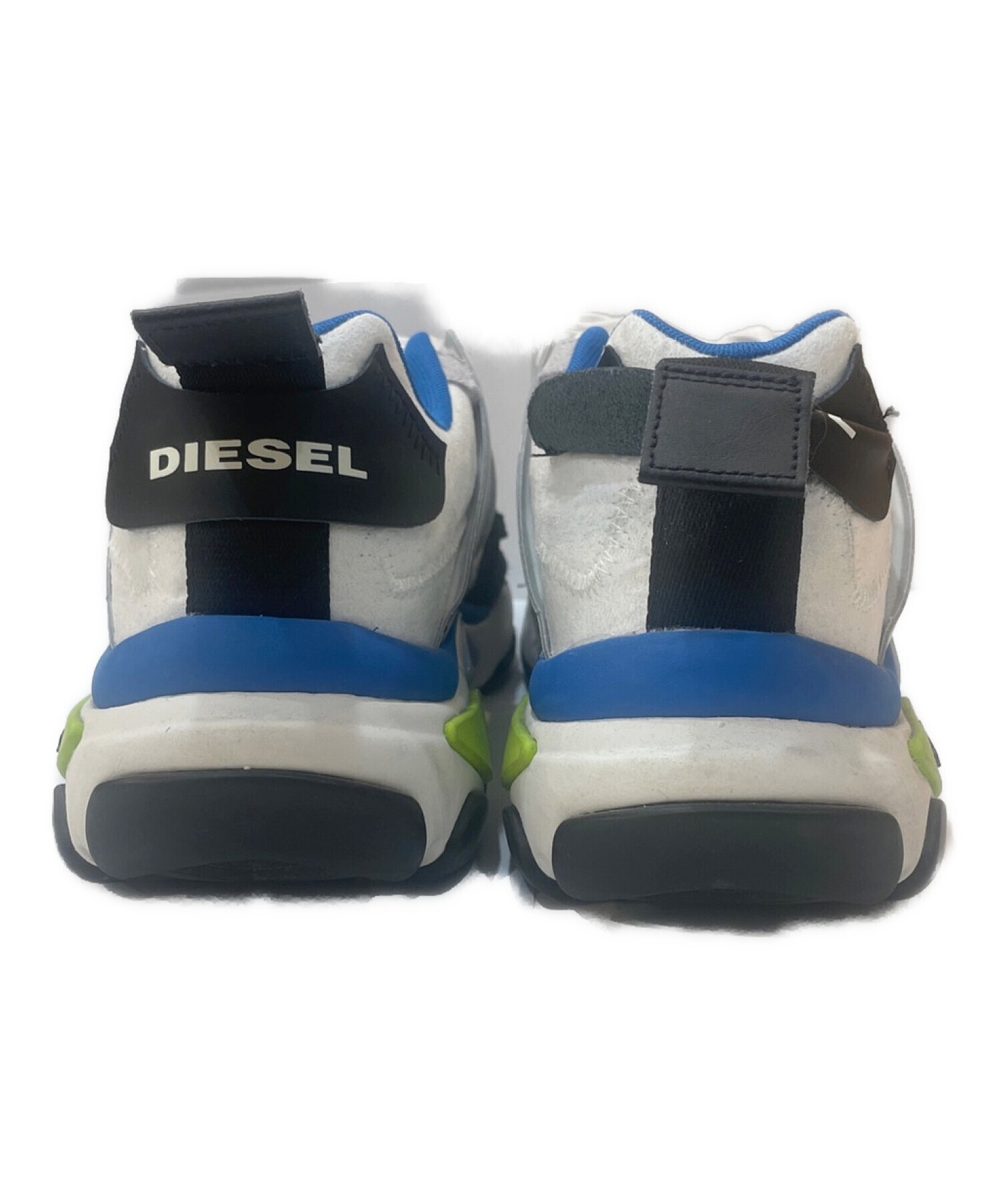 DIESEL (ディーゼル) S-KIPPER LOW TREK II ローカットスニーカー ホワイト×ブルー サイズ:28CM