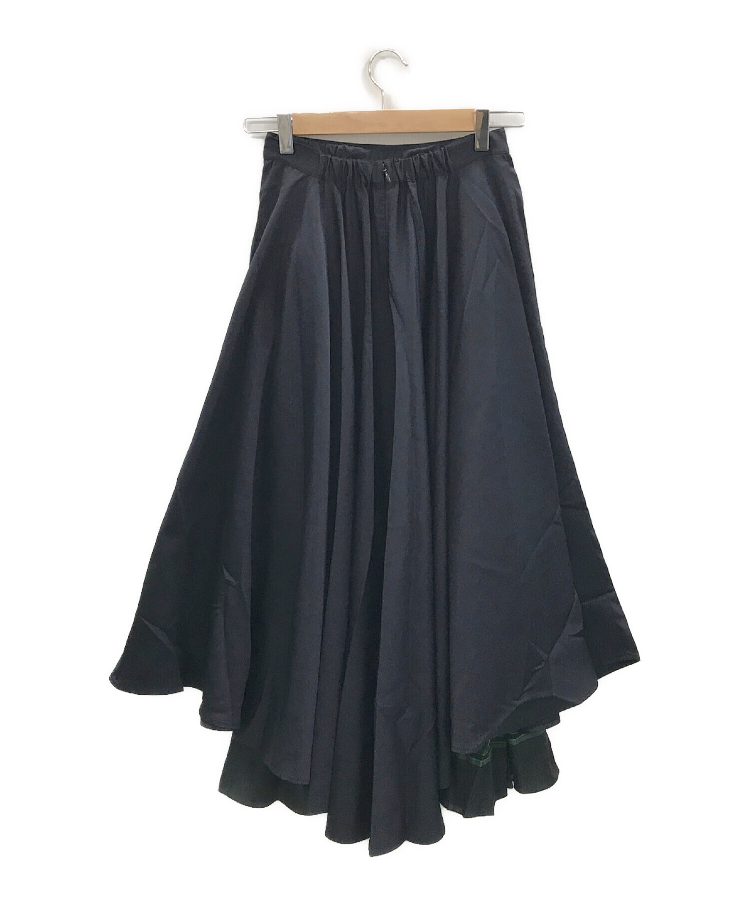 驚きの価格 LAYERED アメリ AMERI FLARE フレアスカート 紺 SKIRT ...