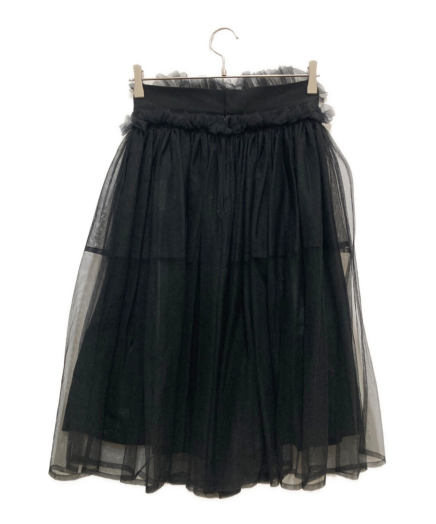 noir kei ninomiya (ノワール ケイ ニノミヤ) ナイロンチュールスカート ブラック サイズ:S