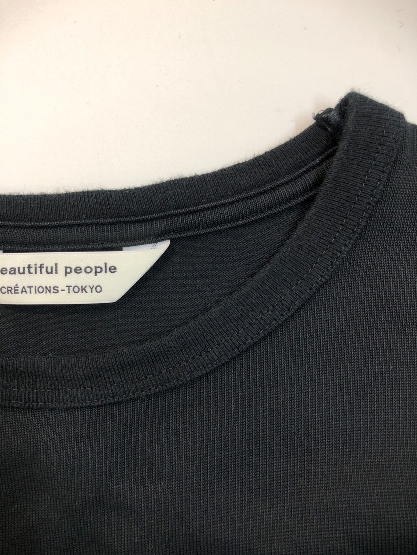 beautiful people (ビューティフルピープル) bp×G.D long T-shirt ブラック サイズ:40