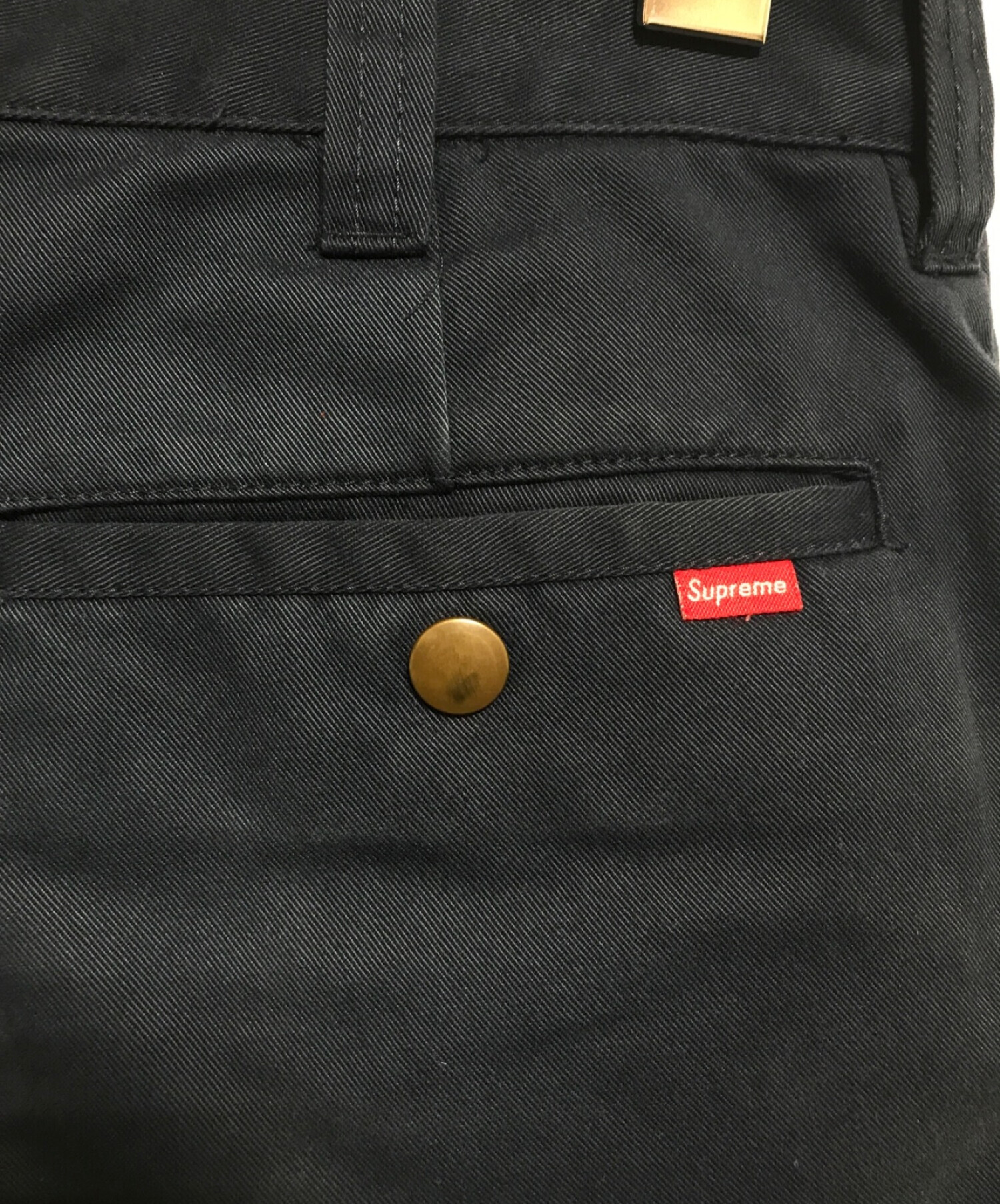 SUPREME (シュプリーム) チノパン ネイビー サイズ:SIZE30