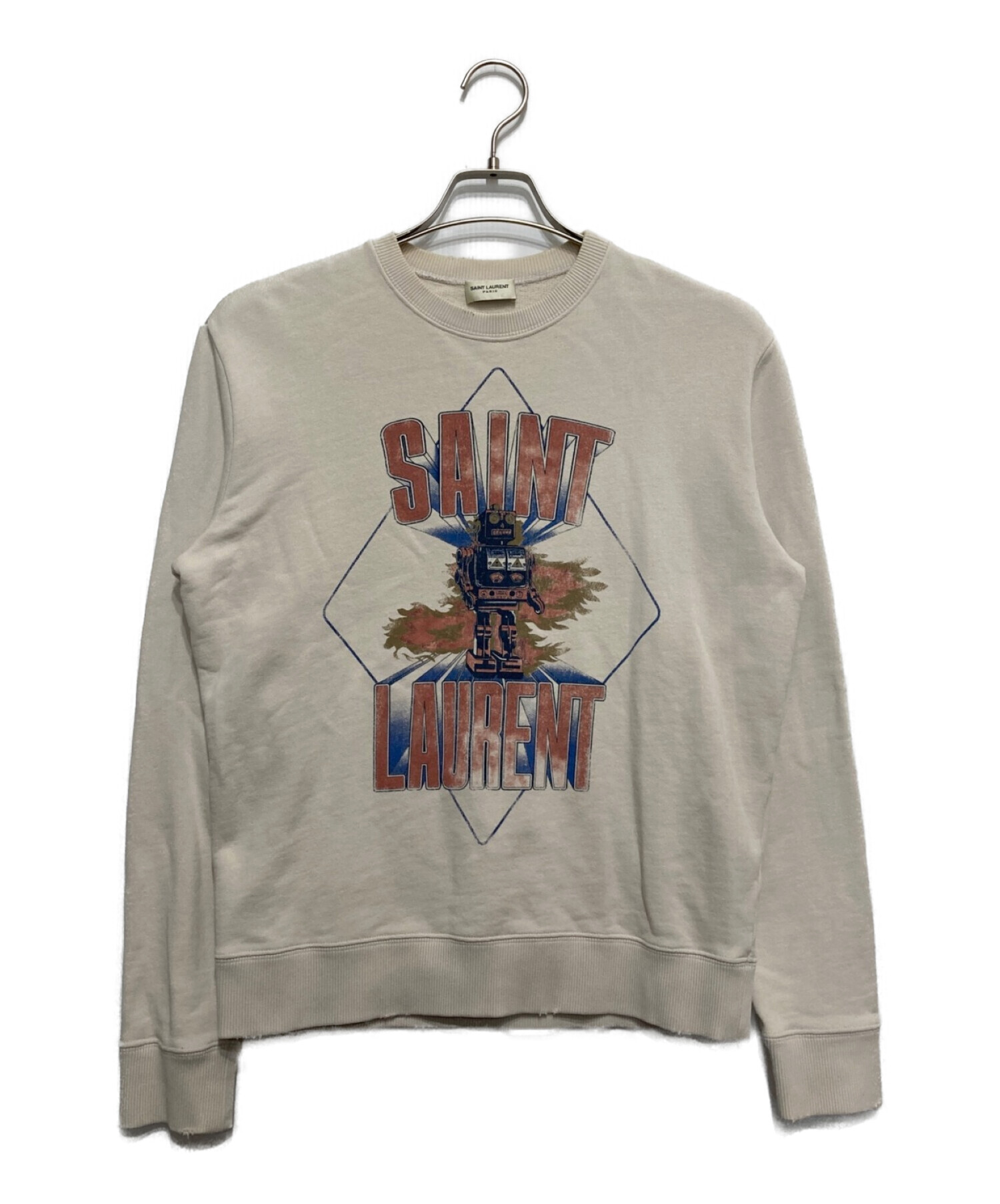 Saint Laurent Paris (サンローランパリ) Robot Sweatshirt ベージュ サイズ:XS