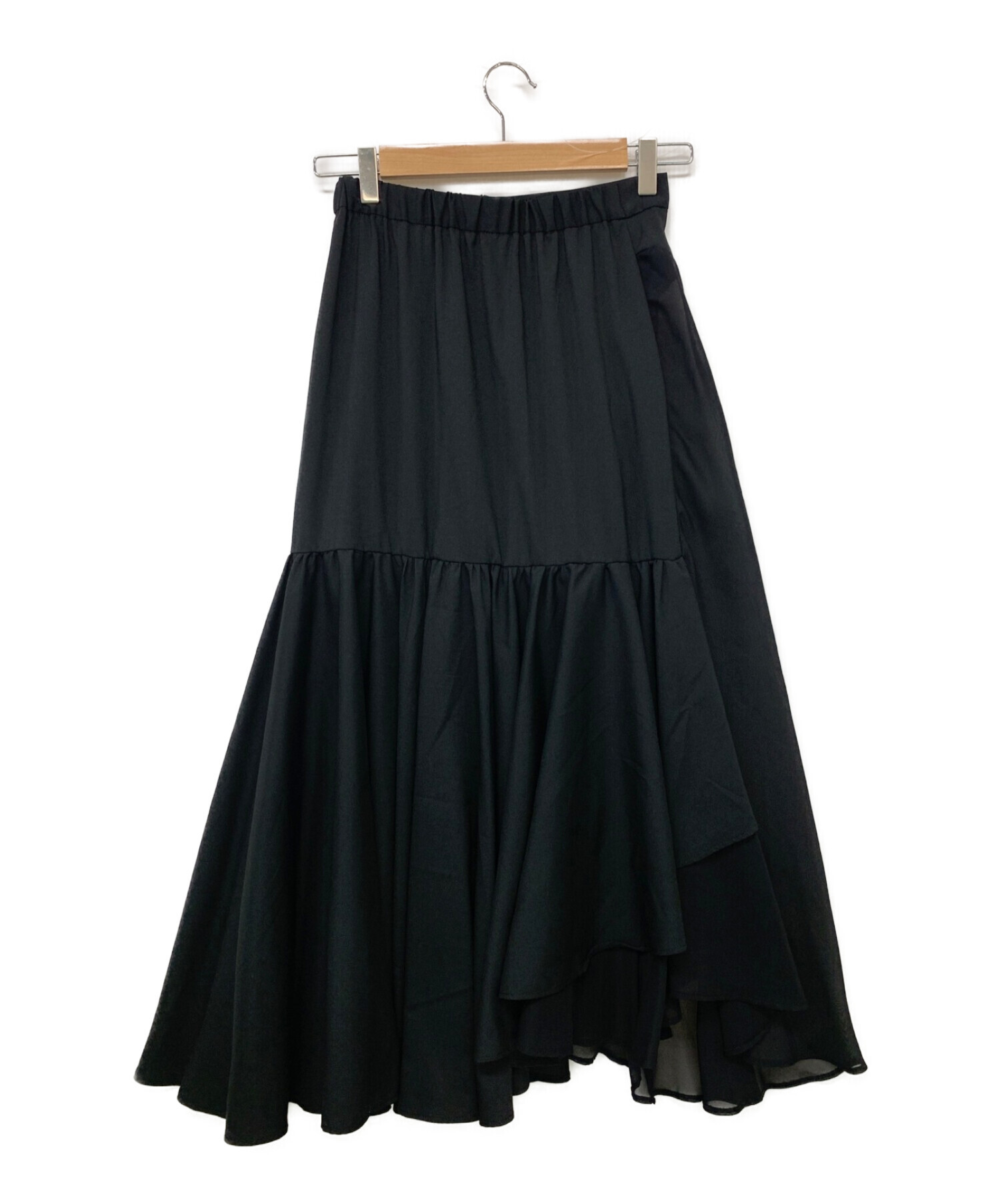 AMERI (アメリ) MERMAID ASYMMETORY FLARE SKIRT ブラック サイズ:F 未使用品