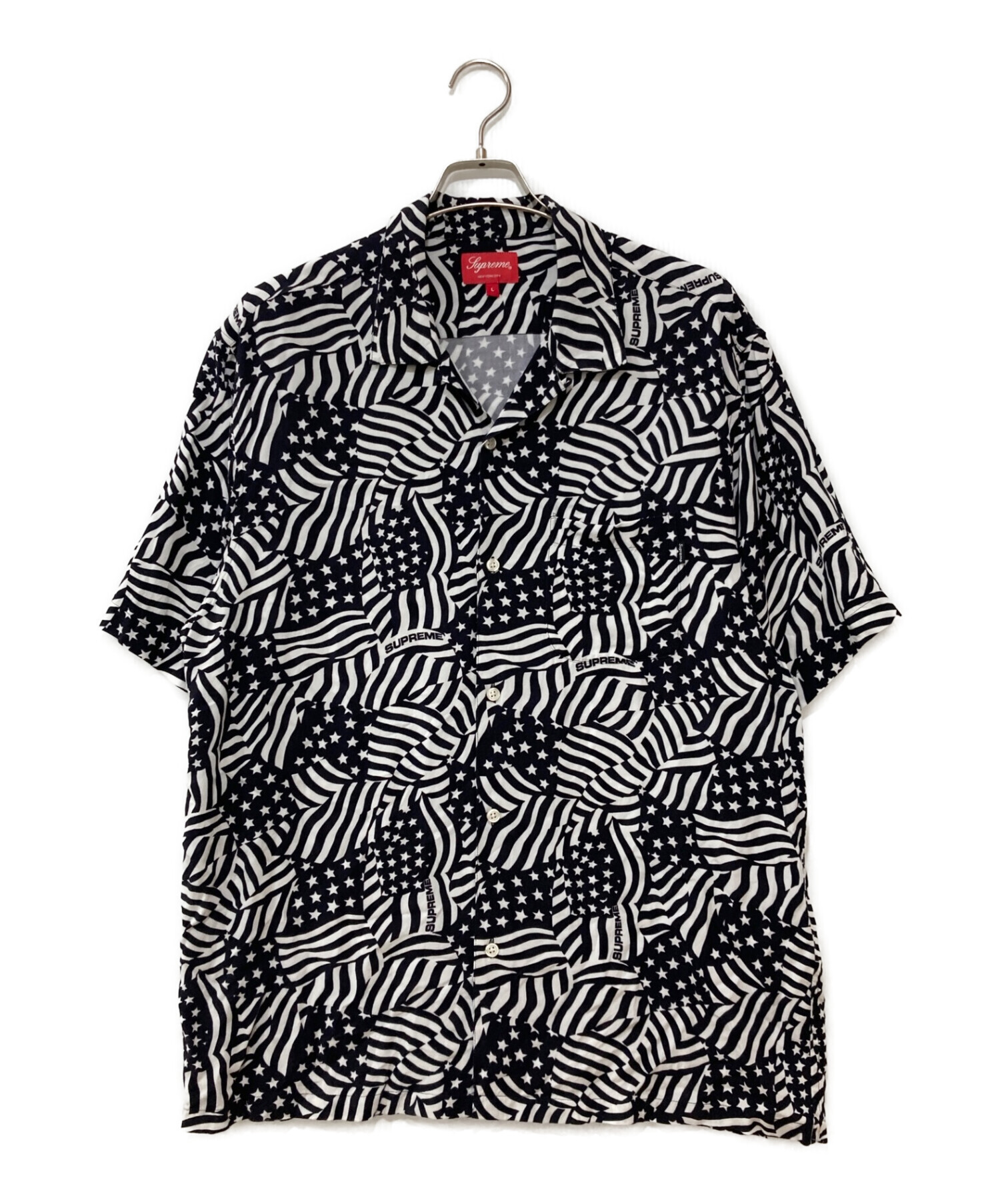 lサイズ supreme Flags Rayon S/S Shirt - Tシャツ/カットソー(半袖/袖