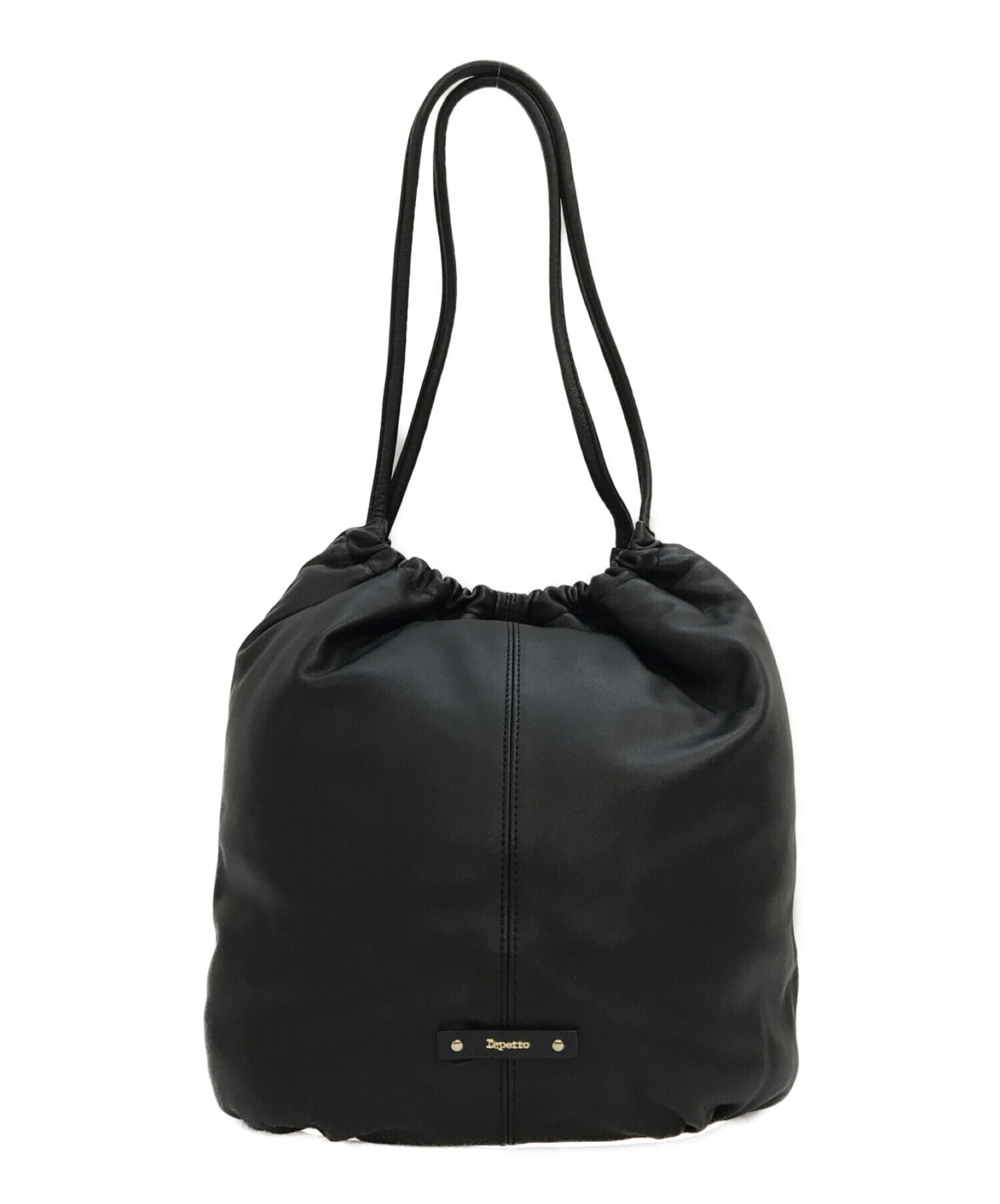 レペット／Repetto バッグ トートバッグ 鞄 ハンドバッグ レディース 女性 女性用レザー 革 本革 ブラック 黒  Tote Arabesque アラベスク 巾着型 2WAY ショルダーバッグ