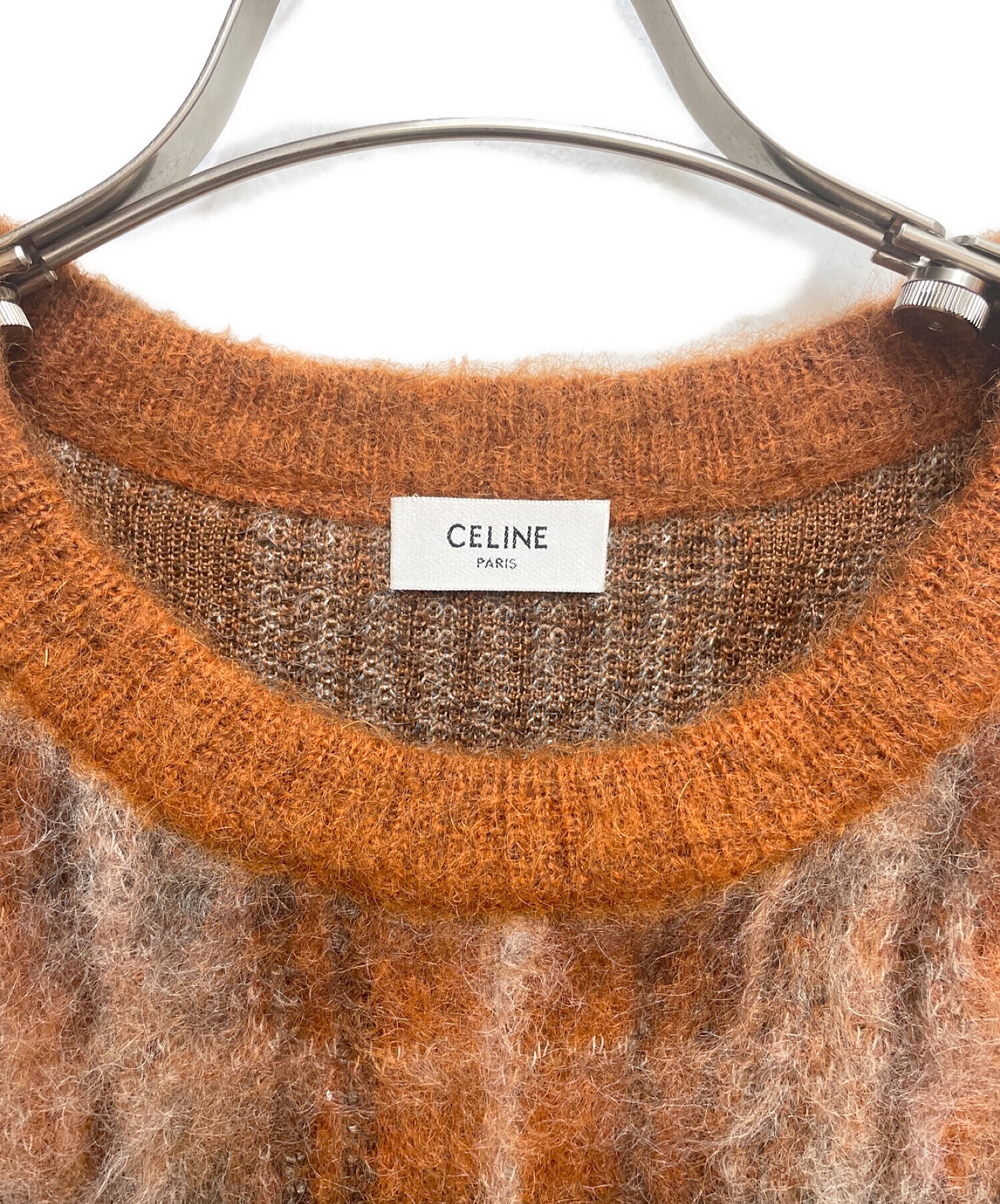 CELINE (セリーヌ) モヘアセーター ブラウン サイズ:XS