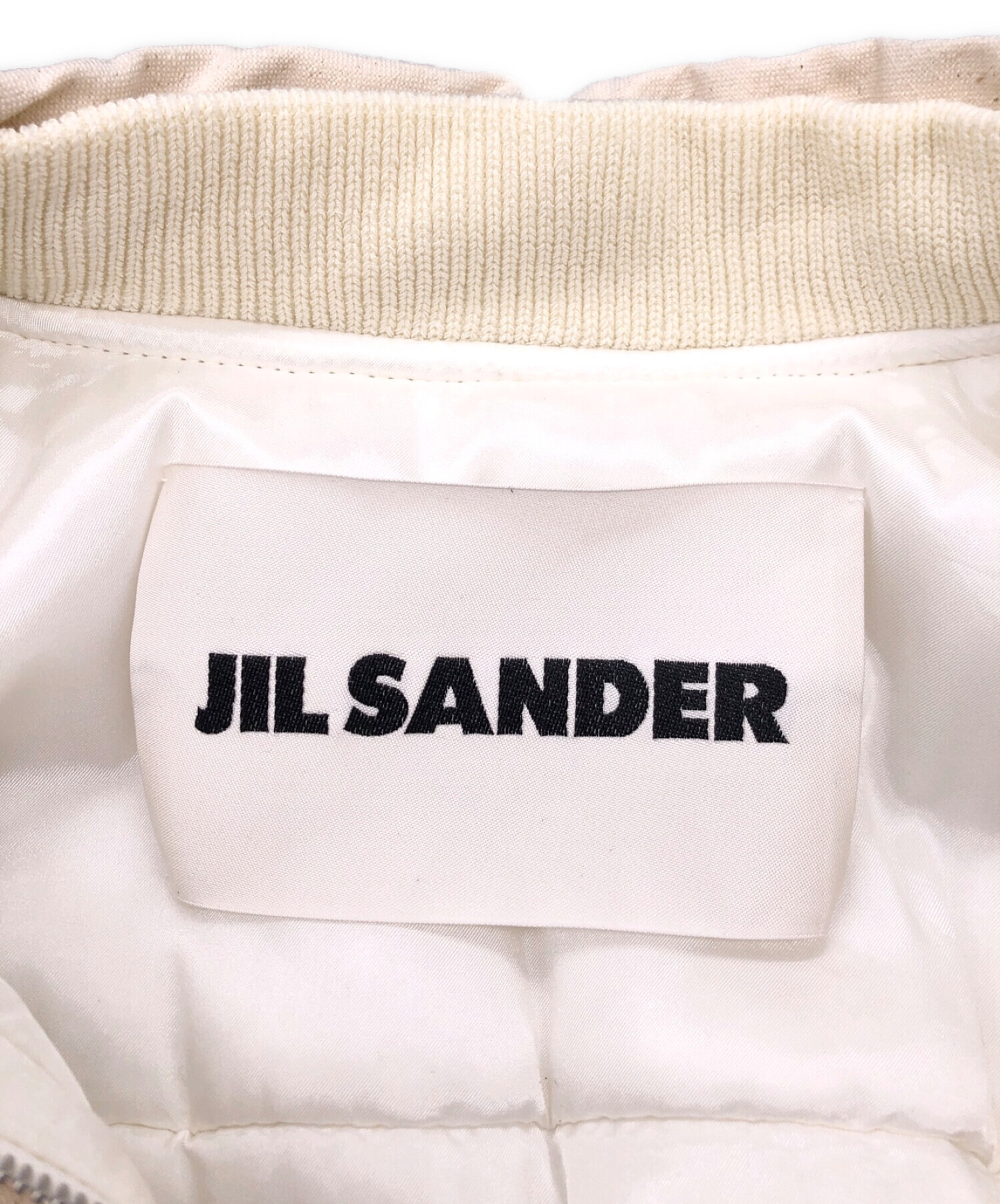 JIL SANDER (ジルサンダー) ボンバージャケット ホワイト サイズ:34