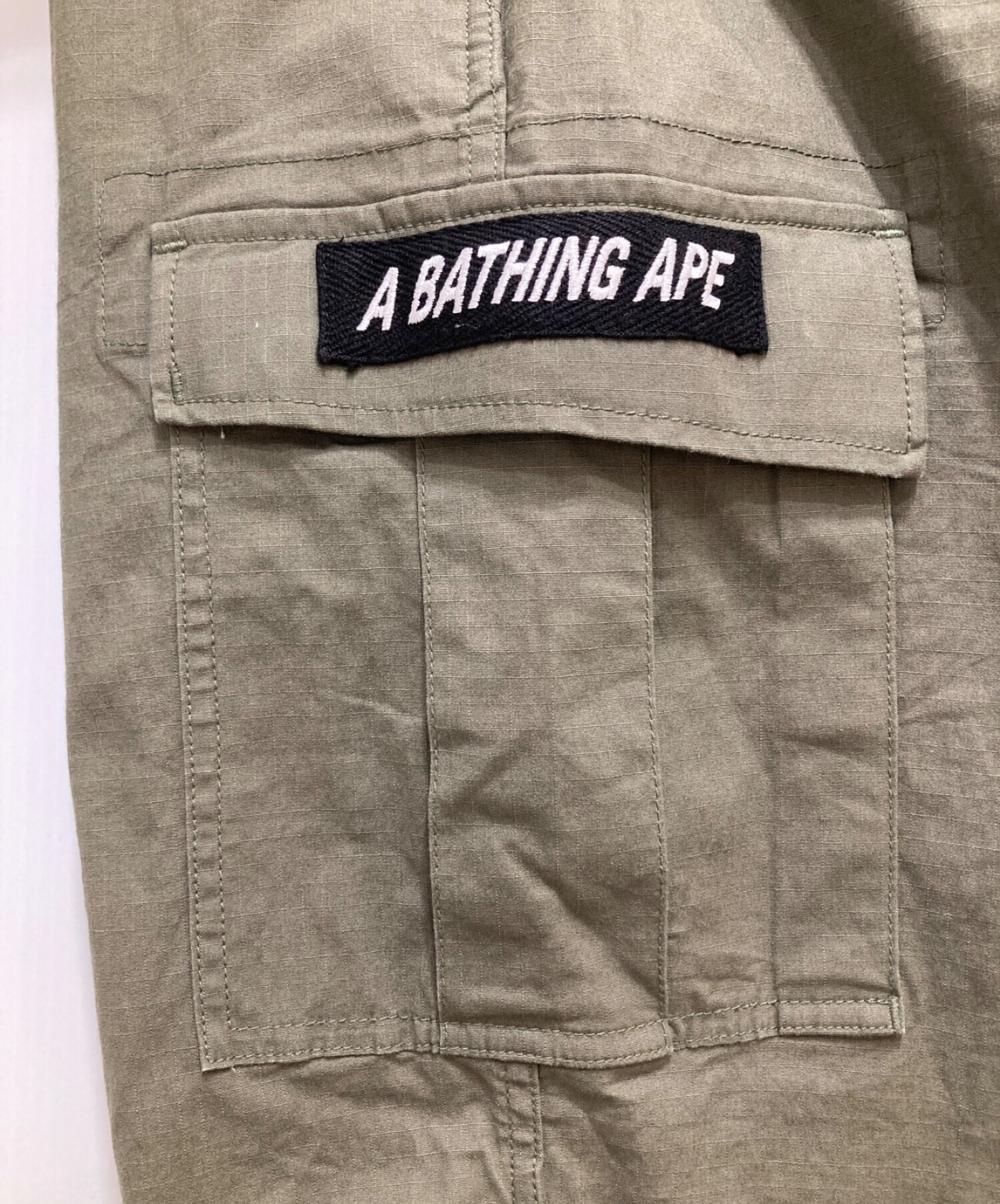 A BATHING APE (アベイシングエイプ) カーゴパンツ オリーブ サイズ:M