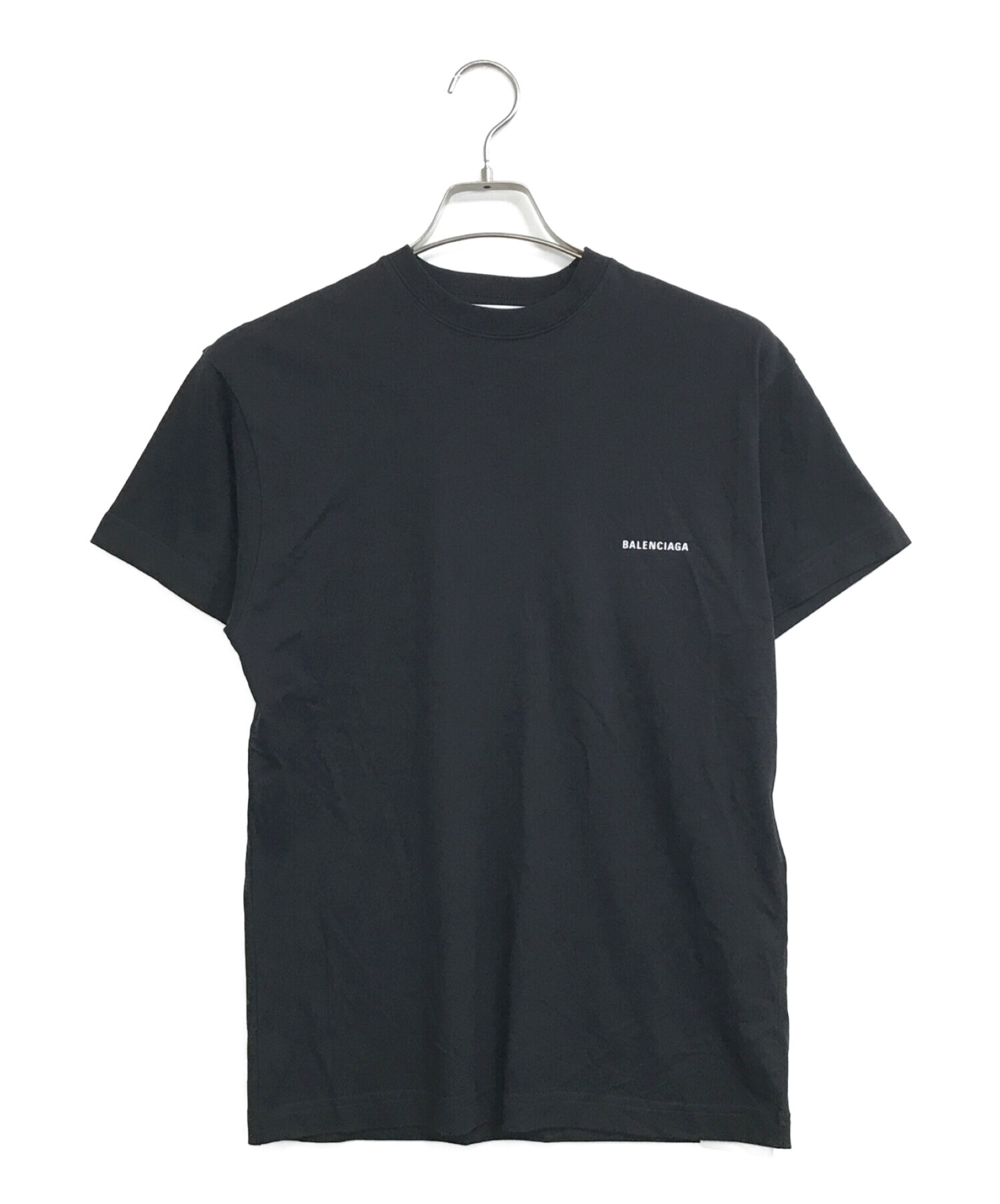 BALENCIAGA (バレンシアガ) ロゴTシャツ ブラック サイズ:XS
