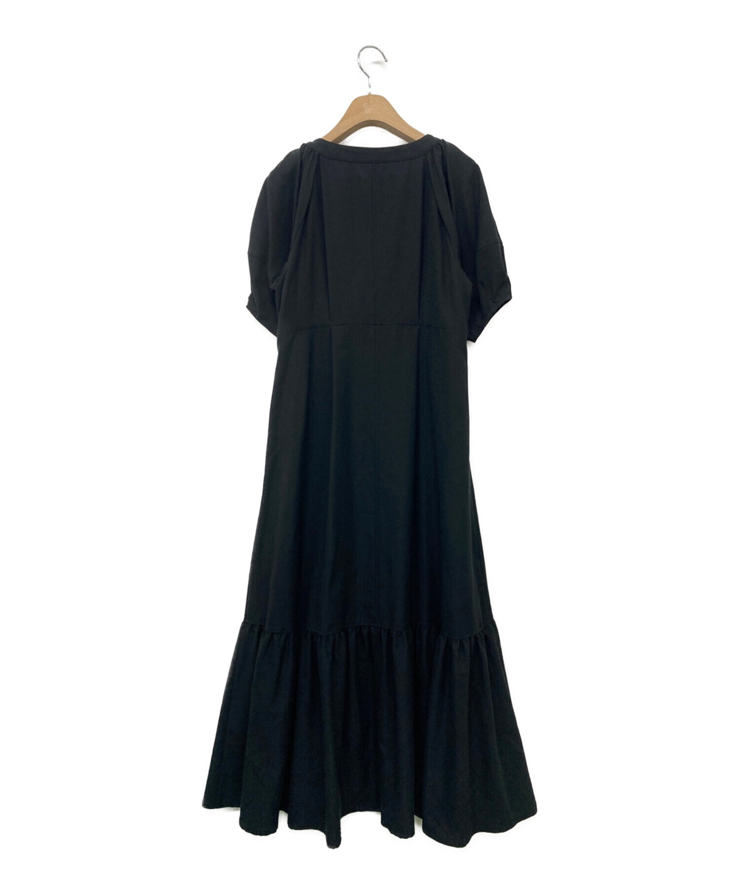 中古・古着通販】INella (イネラ) Form volume sleeve dress ブラック