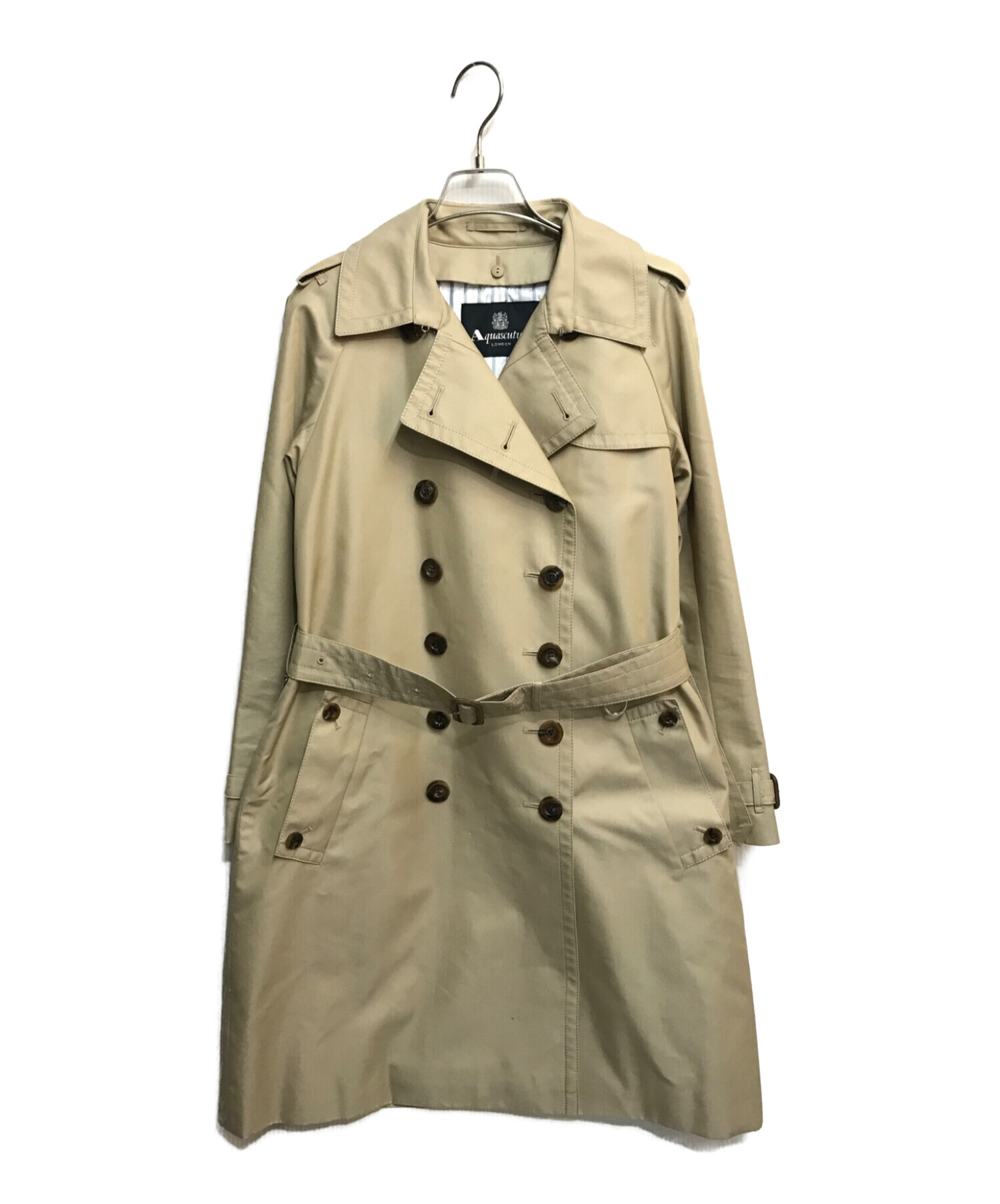 Aquascutum (アクアスキュータム) トレンチコート ベージュ サイズ:8